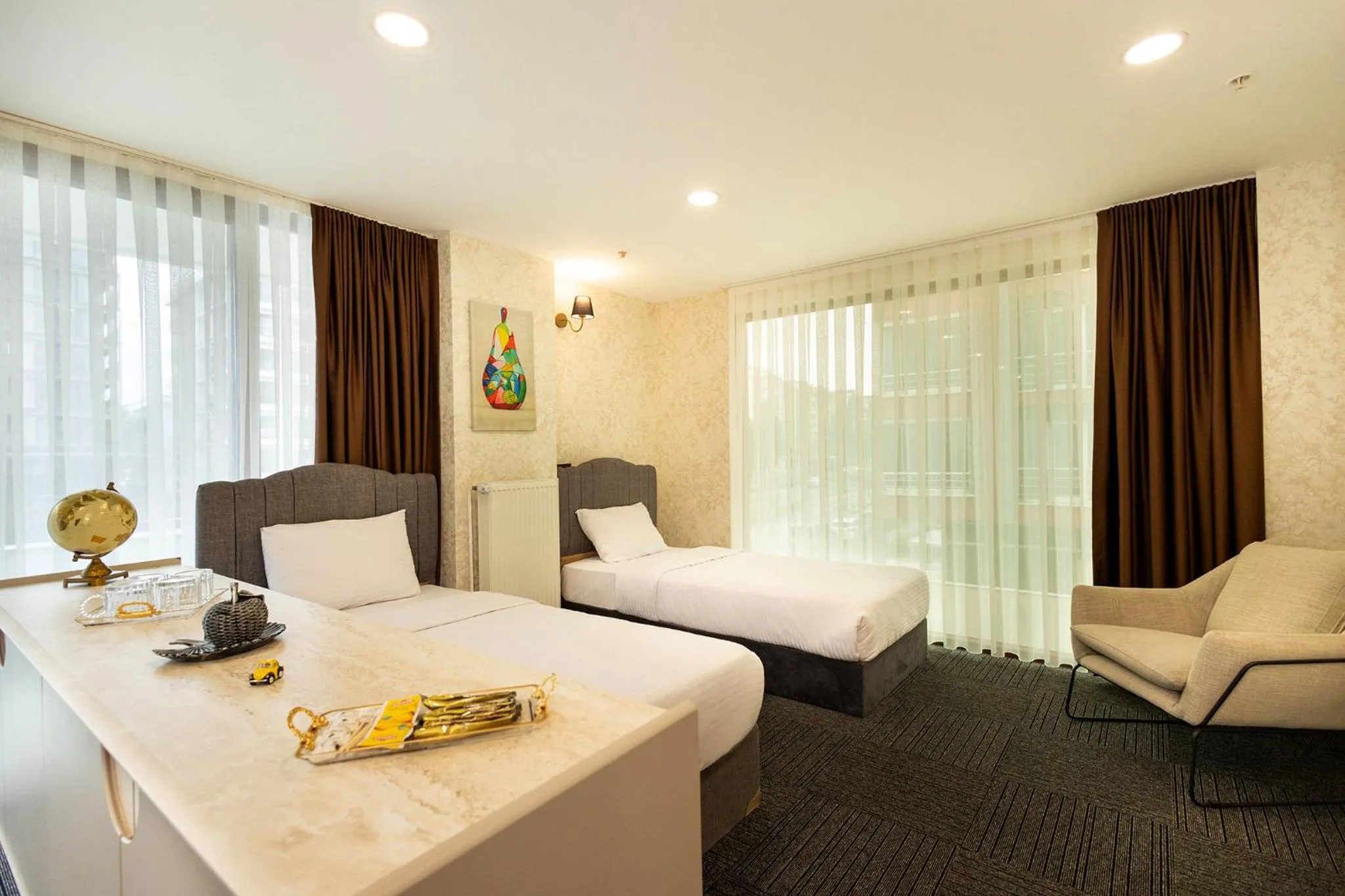 Bed in Niva Atakum Otel