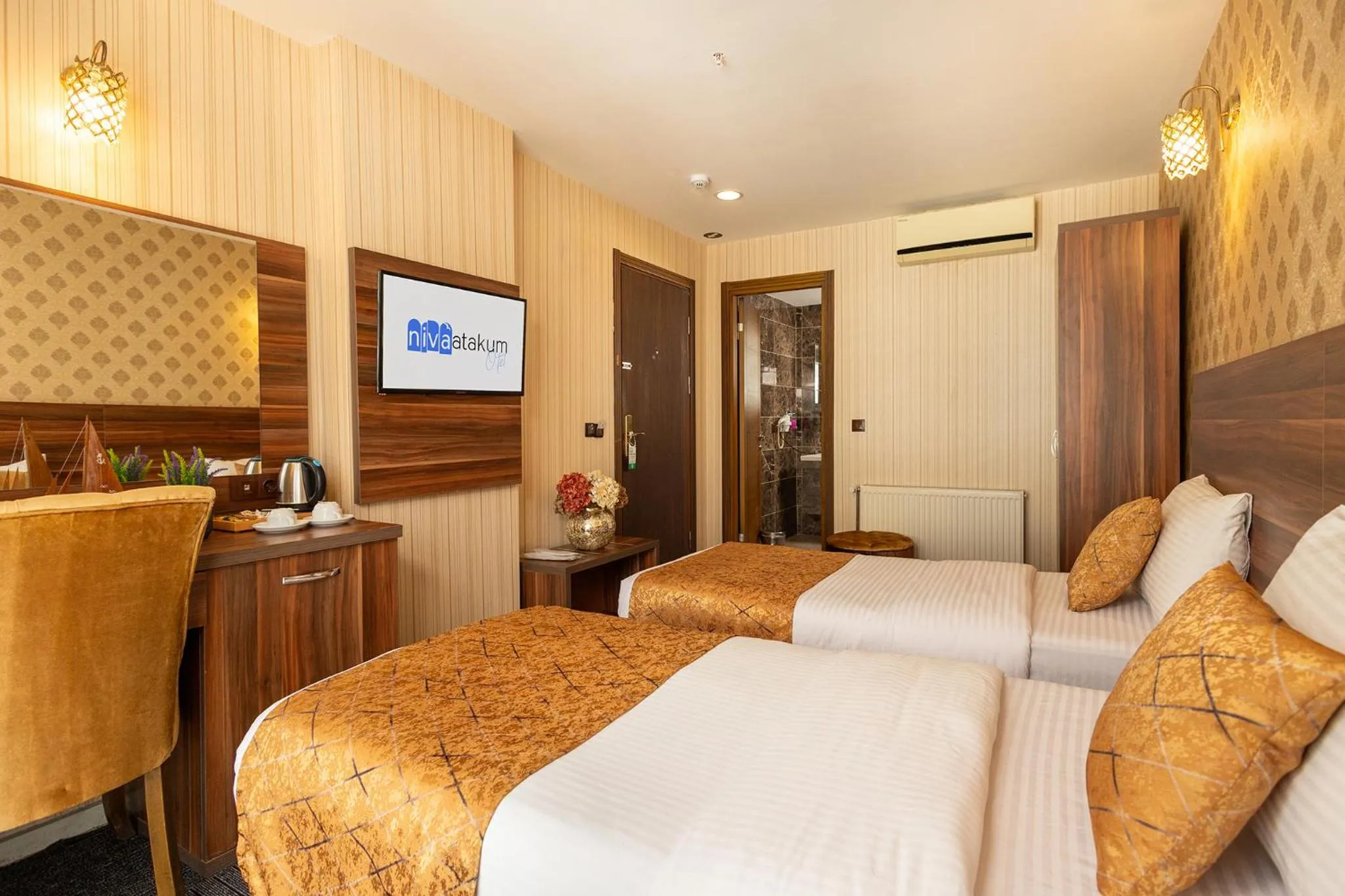 Bed in Niva Atakum Otel