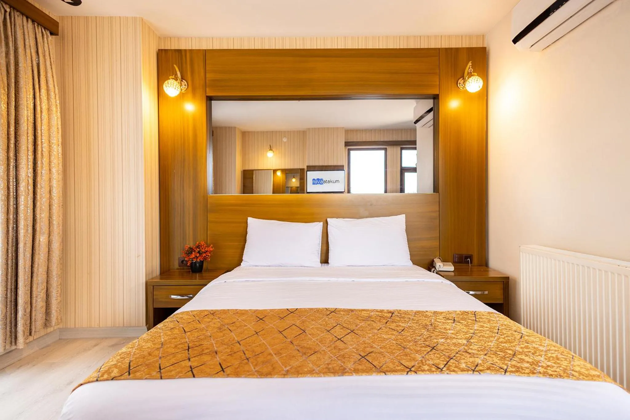 Bed in Niva Atakum Otel