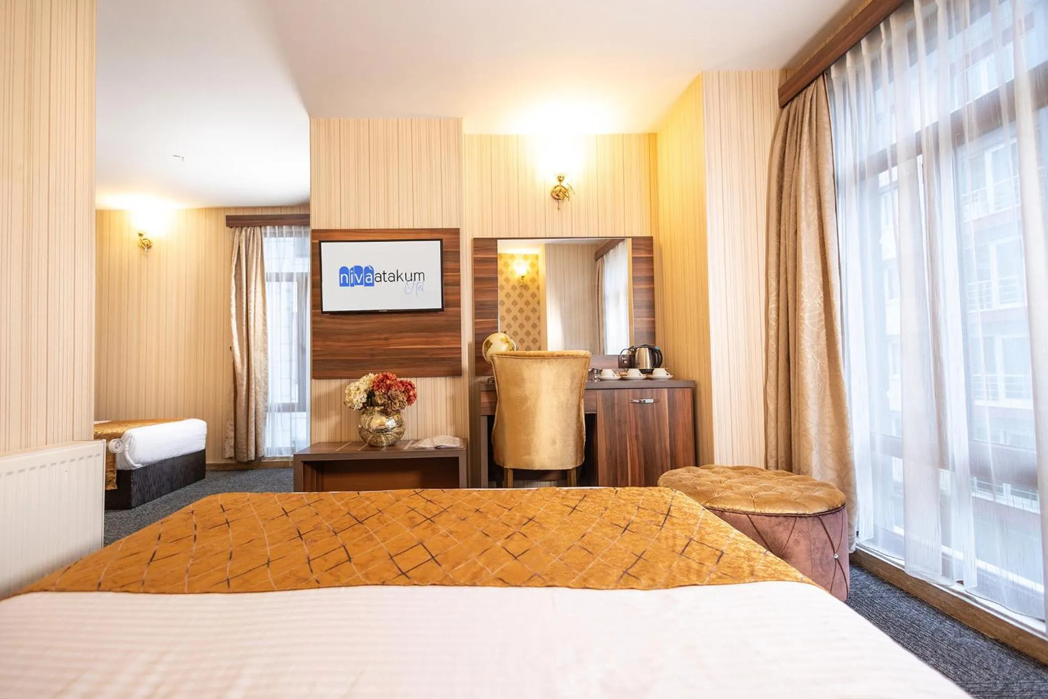 Bed in Niva Atakum Otel