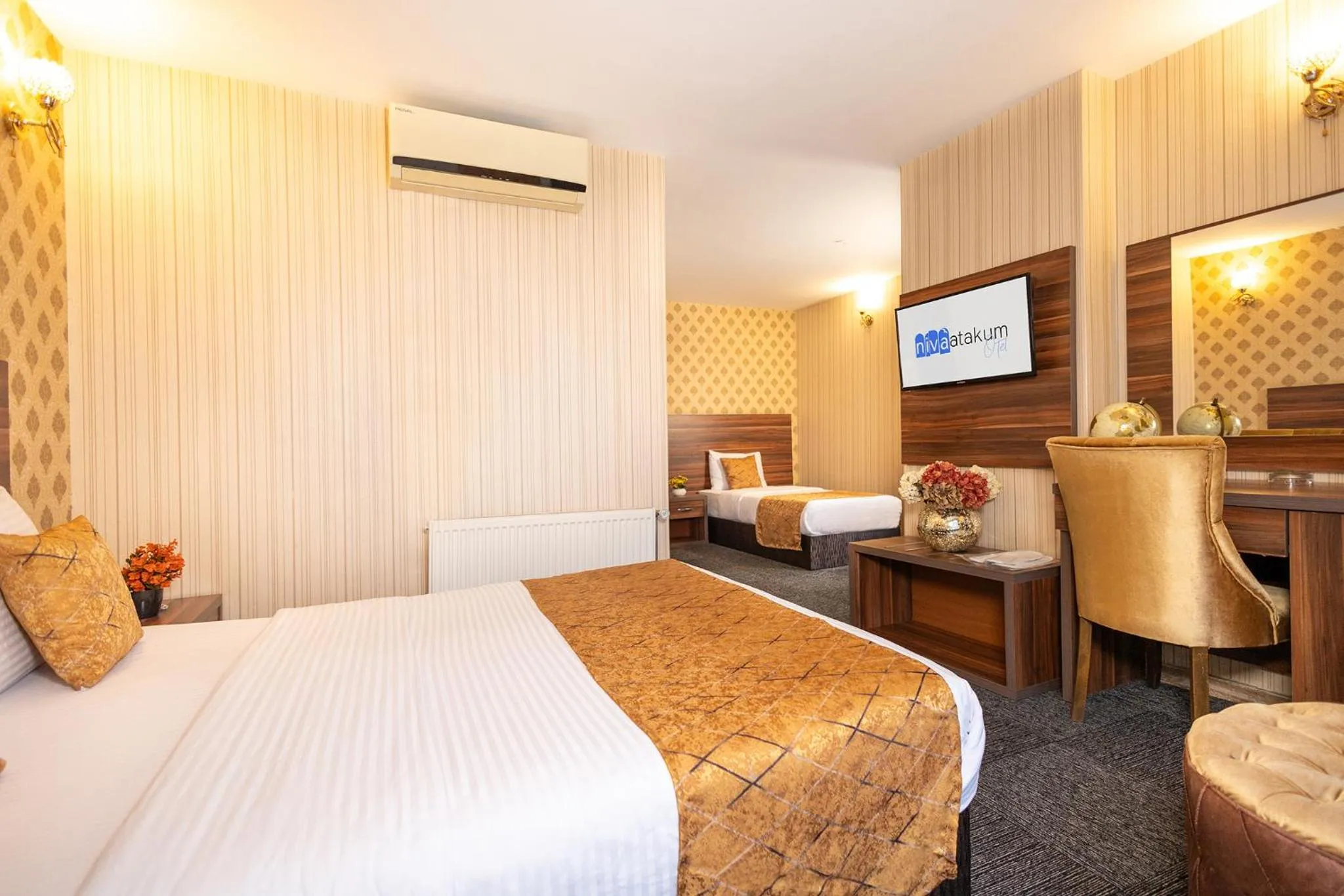 Bed in Niva Atakum Otel