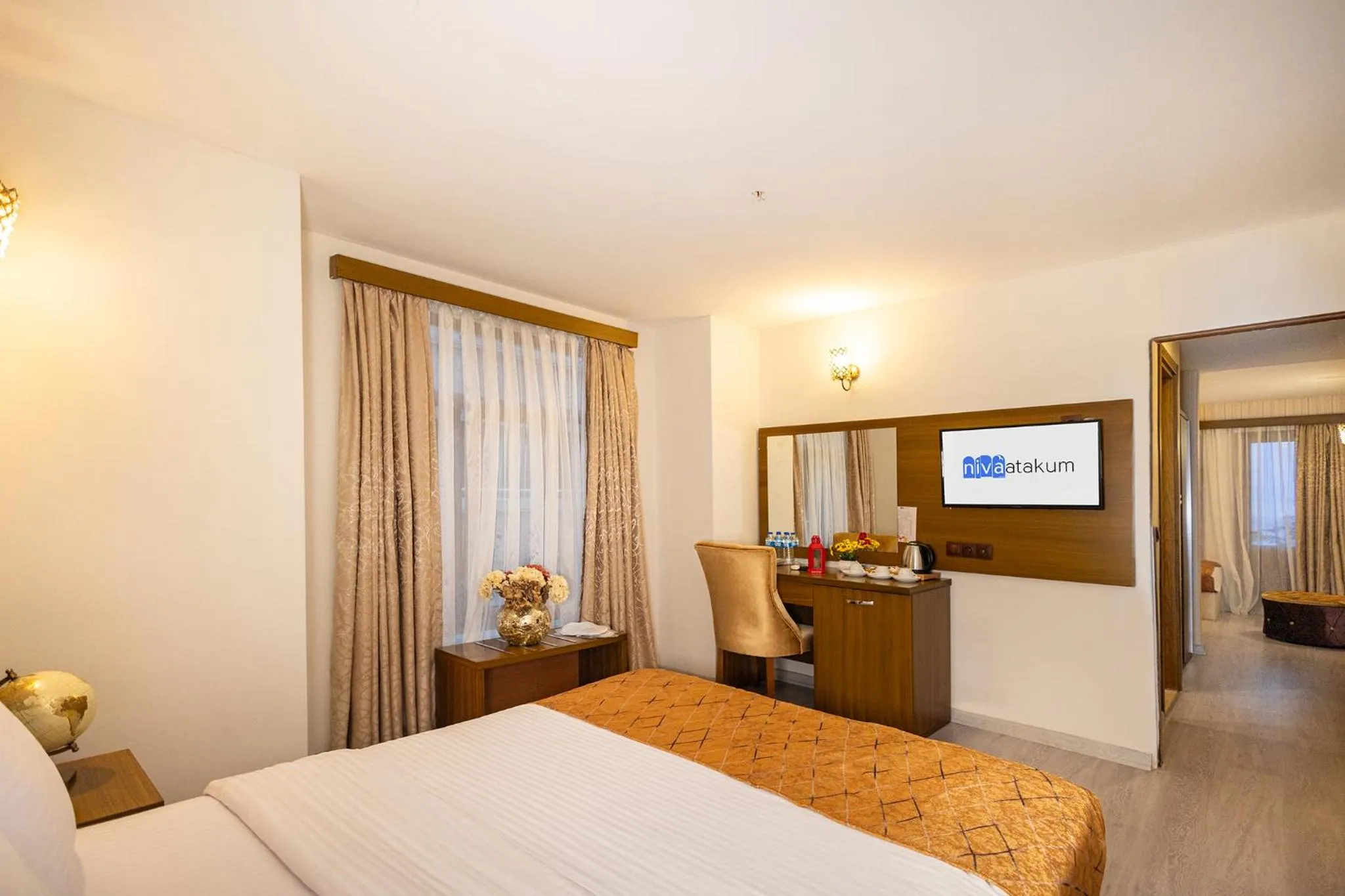 Bed in Niva Atakum Otel