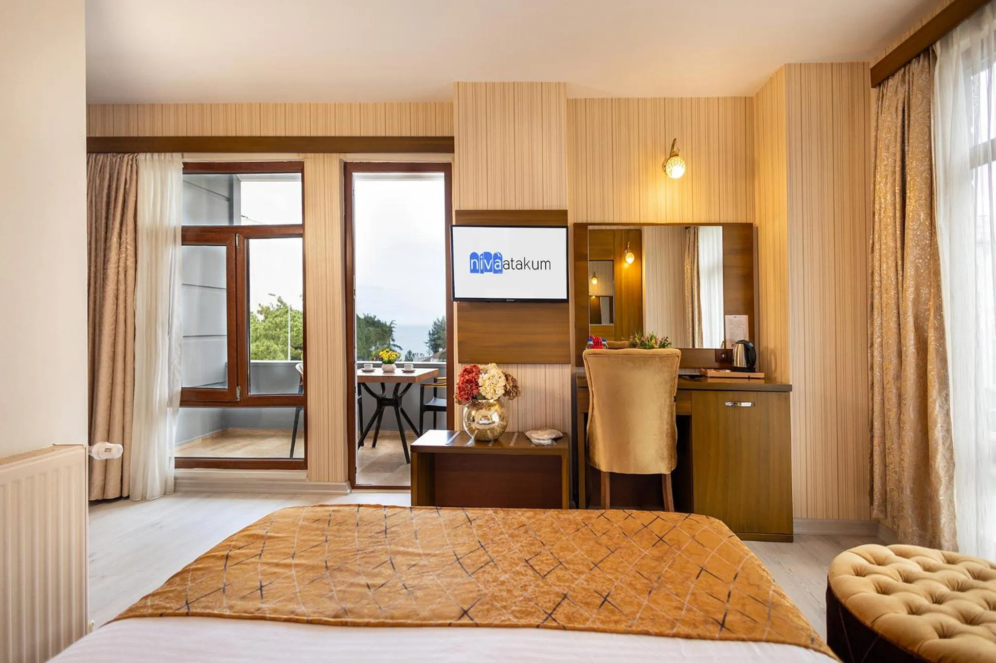 Bed in Niva Atakum Otel