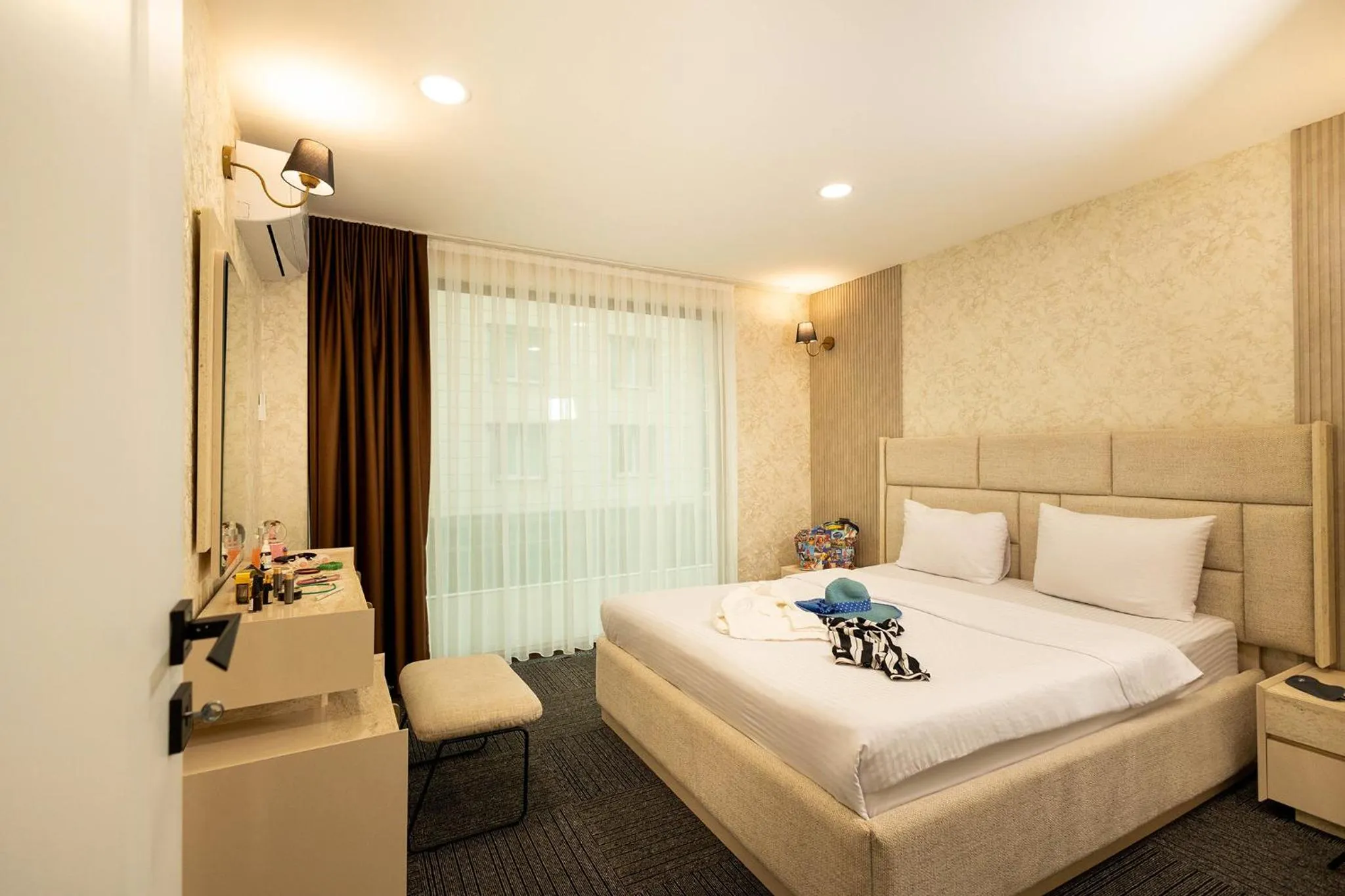 Bed in Niva Atakum Otel