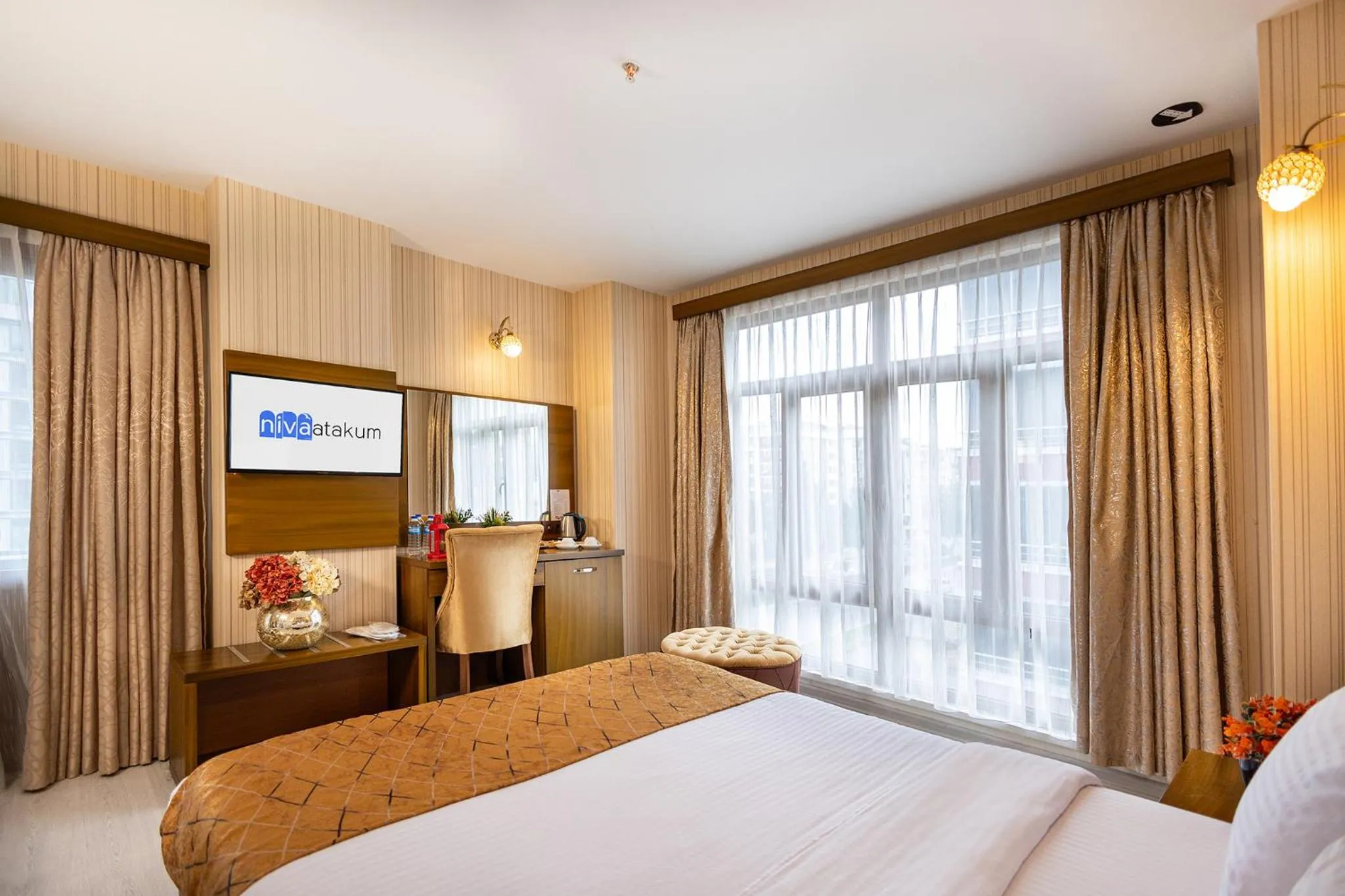 Bed in Niva Atakum Otel