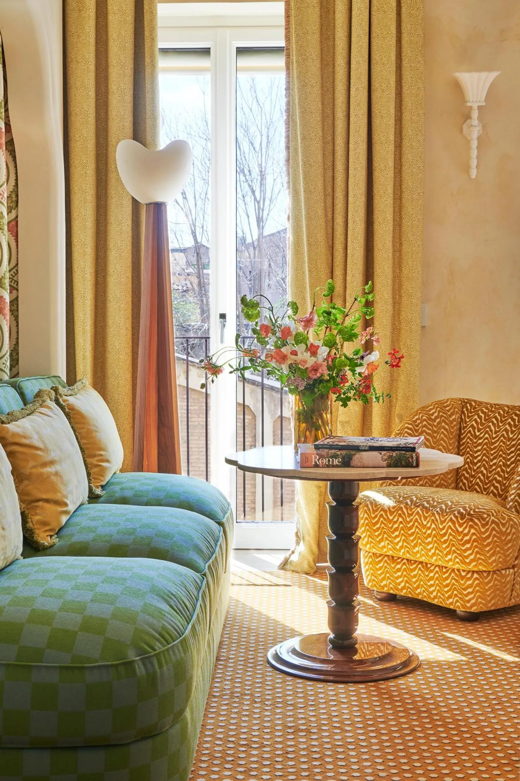 Seating area in Casa Monti Roma