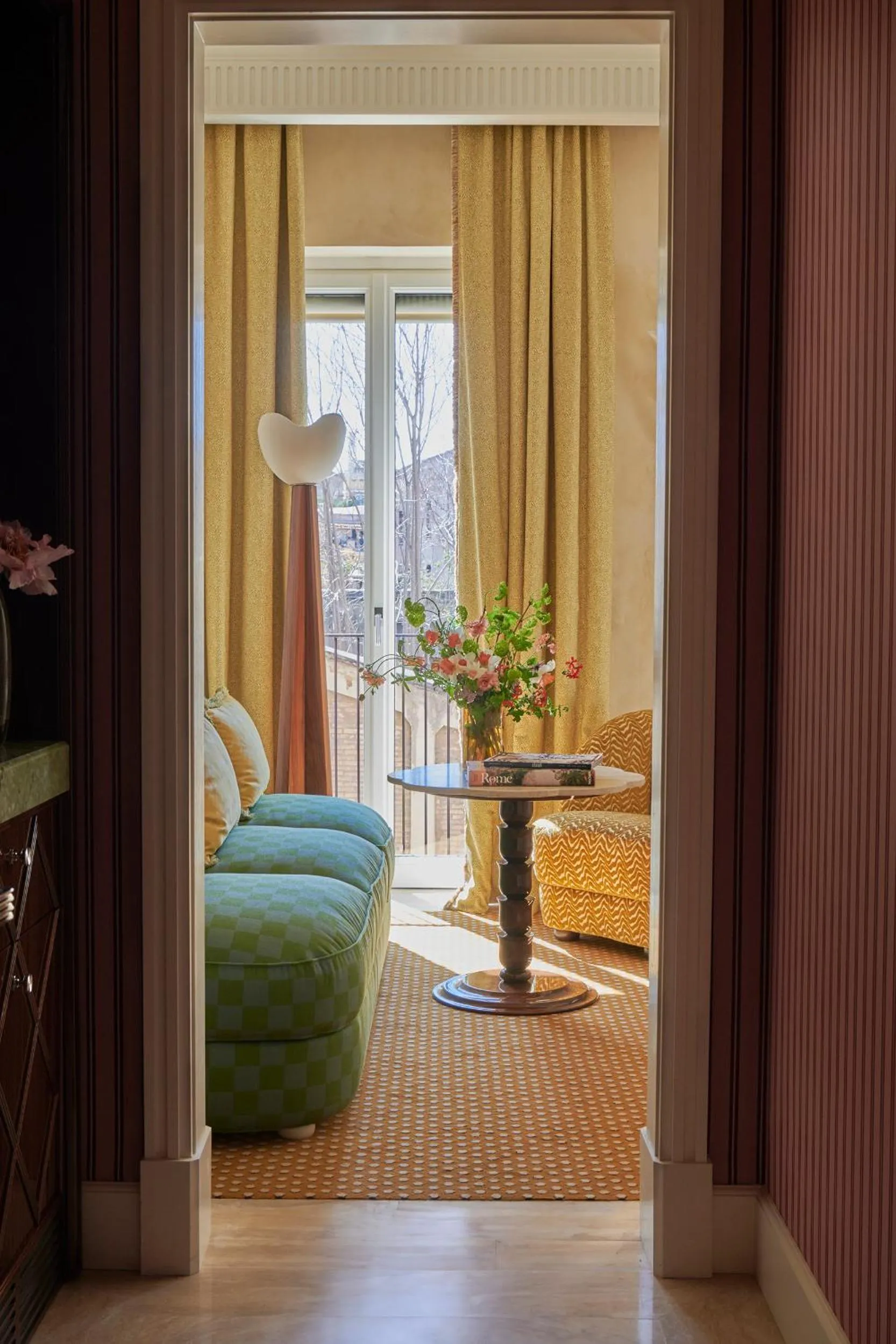 Seating area in Casa Monti Roma