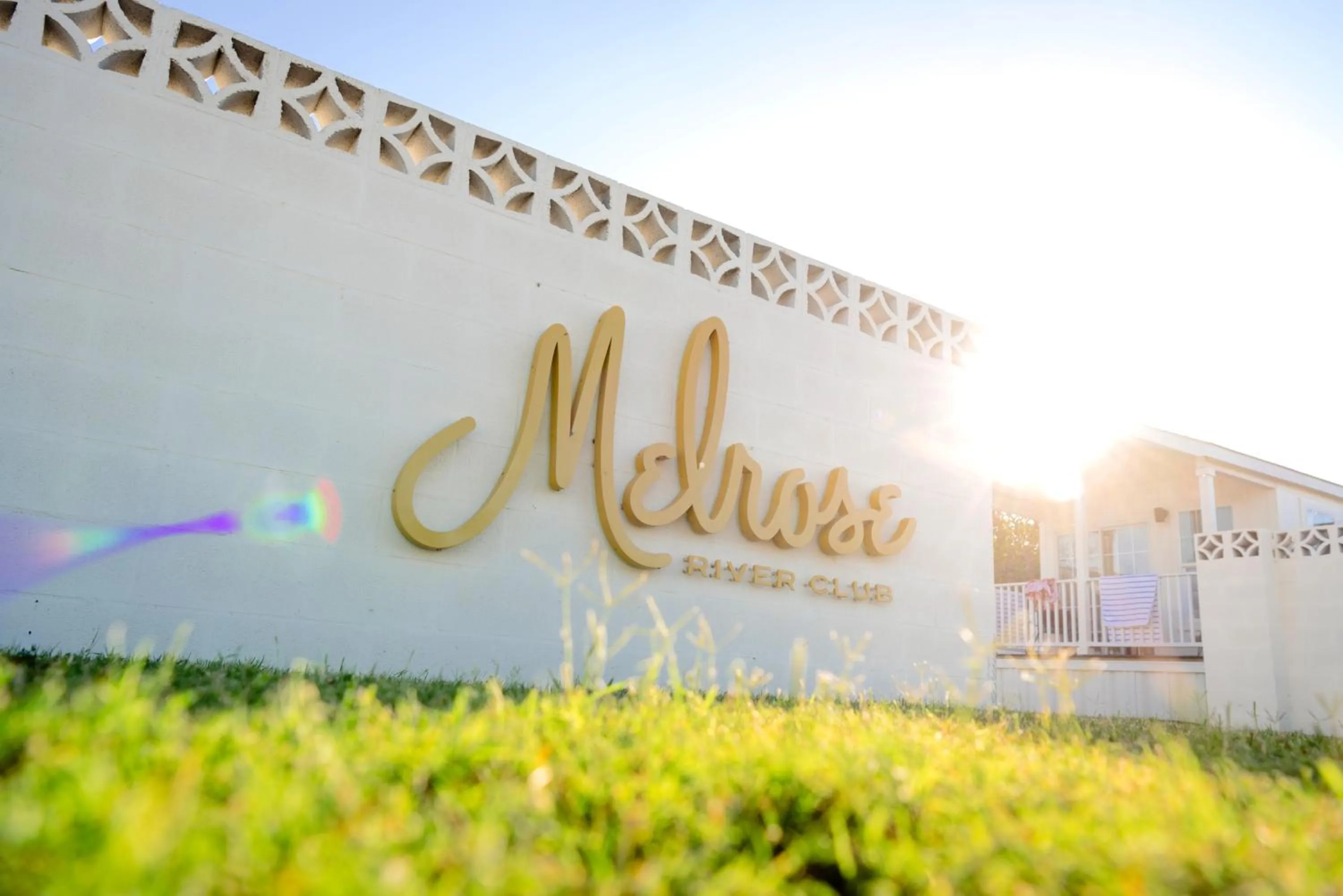 Property logo or sign in Melrose River Club Resort