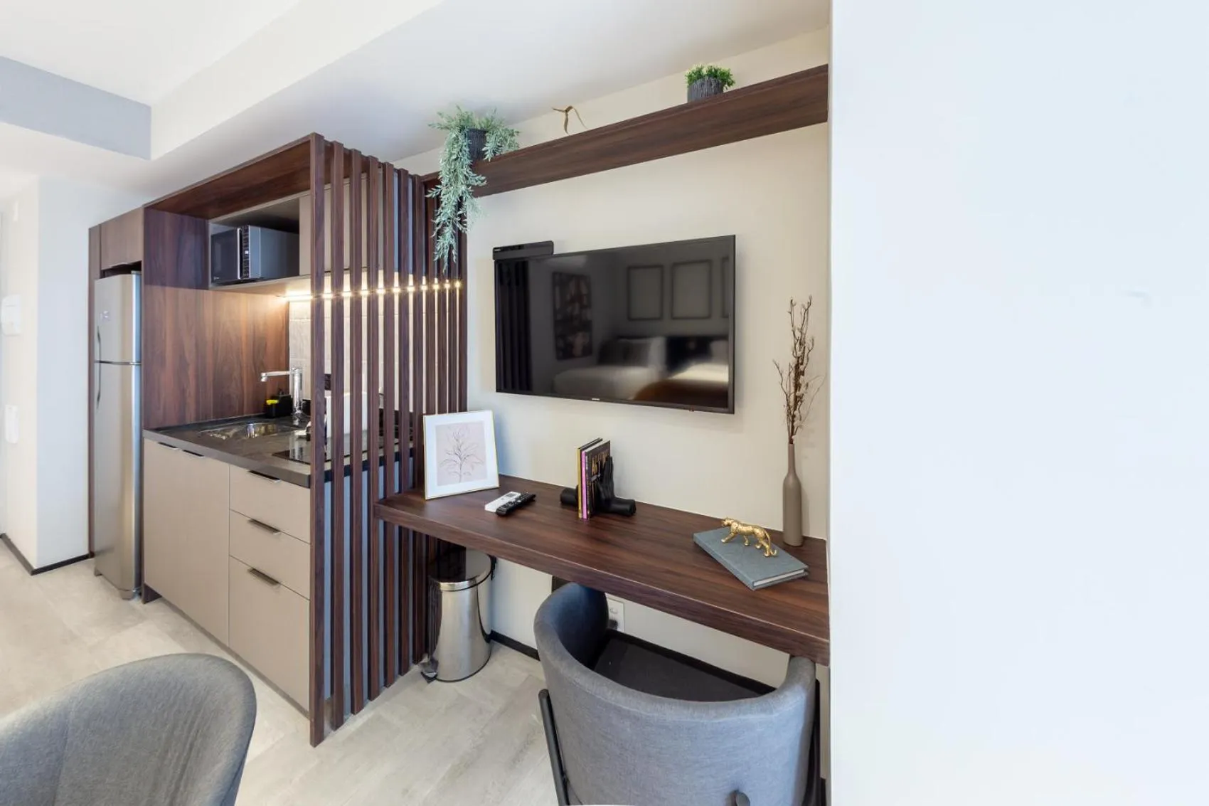 Kitchen or kitchenette in Charlie On The Parc Ibirapuera Hotel