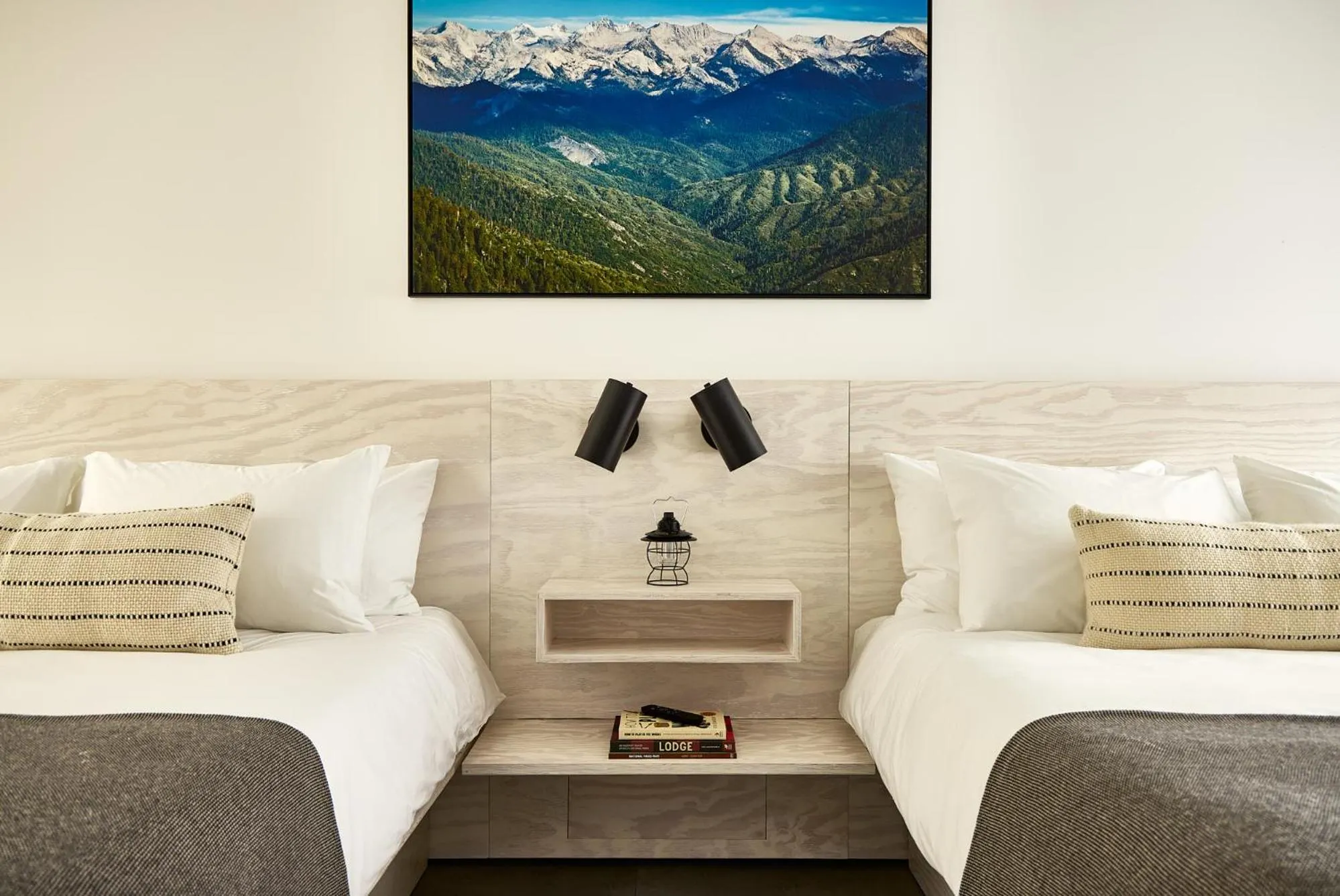 Bed in AutoCamp Sequoia