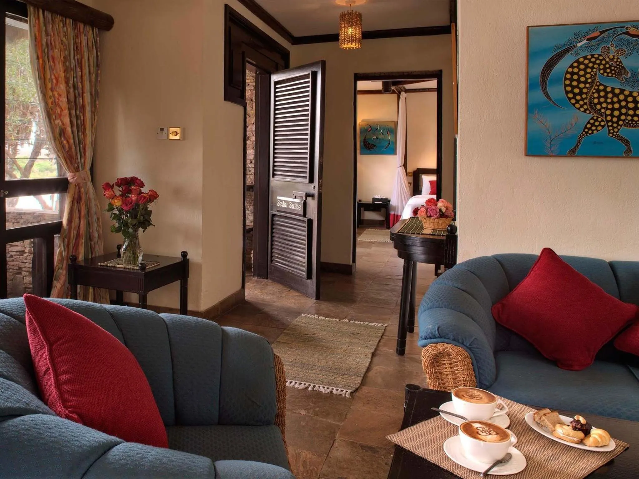 Living room in Sarova Shaba Game Lodge