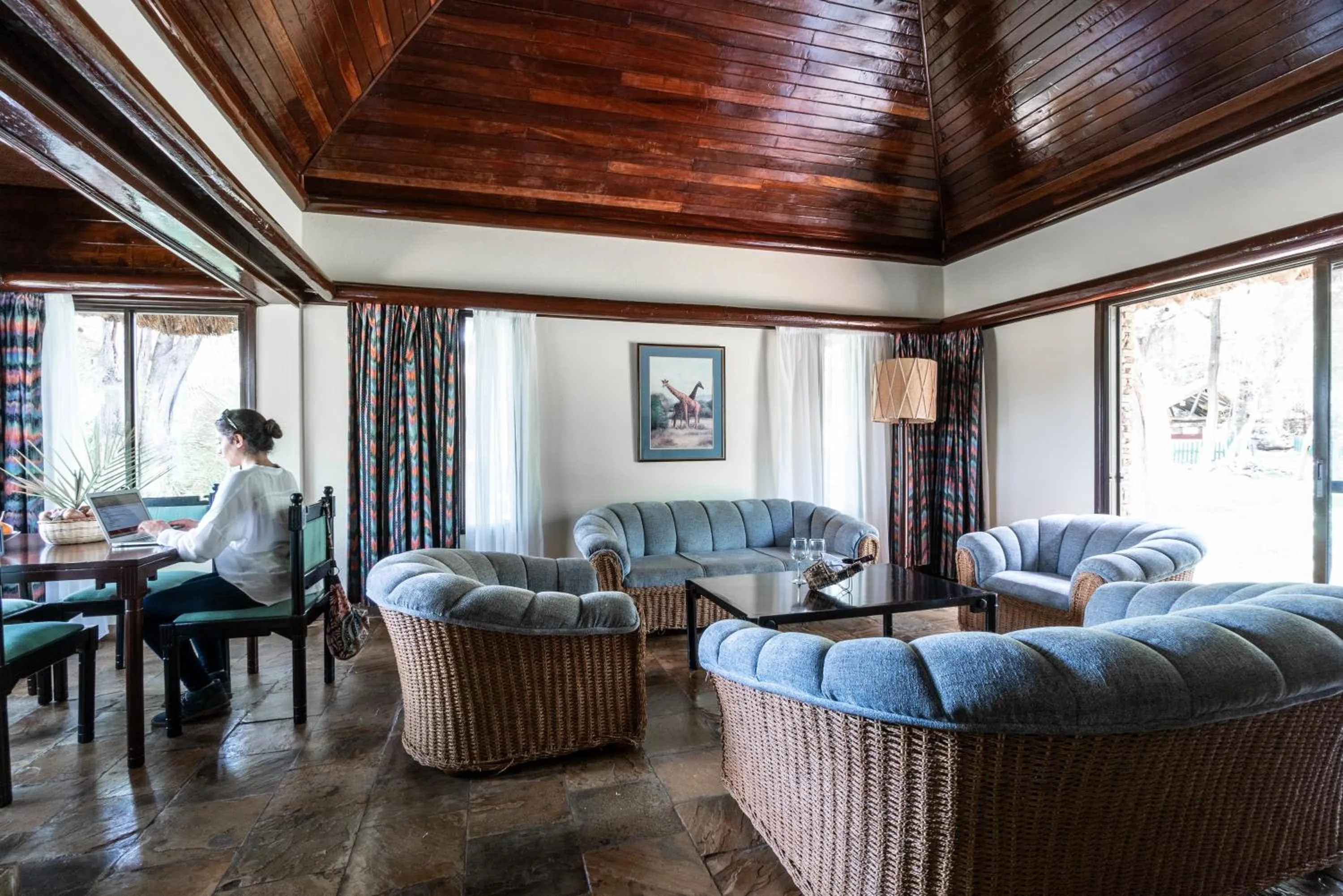 Living room in Sarova Shaba Game Lodge
