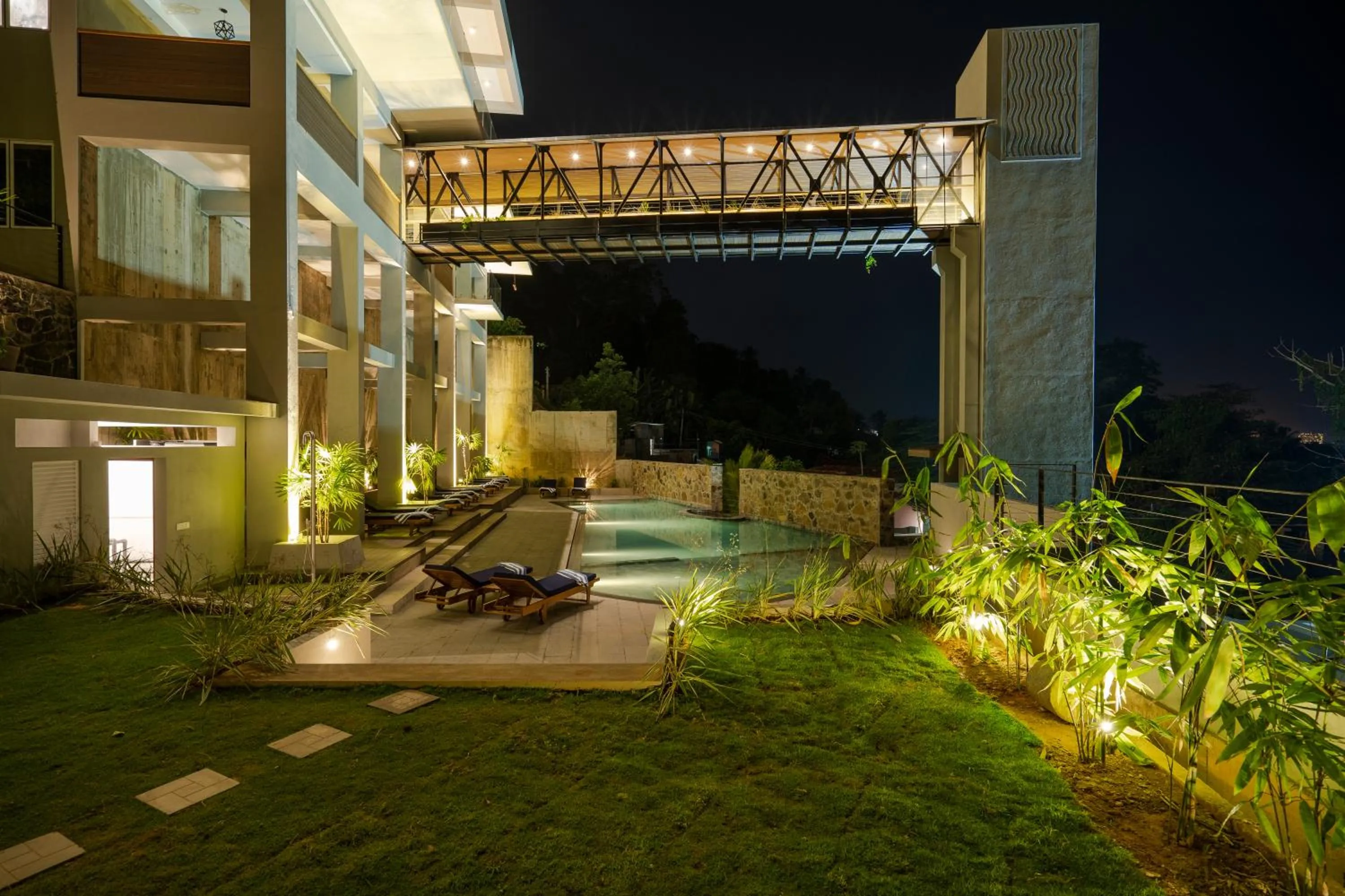 Pool view in The Nine Mirissa