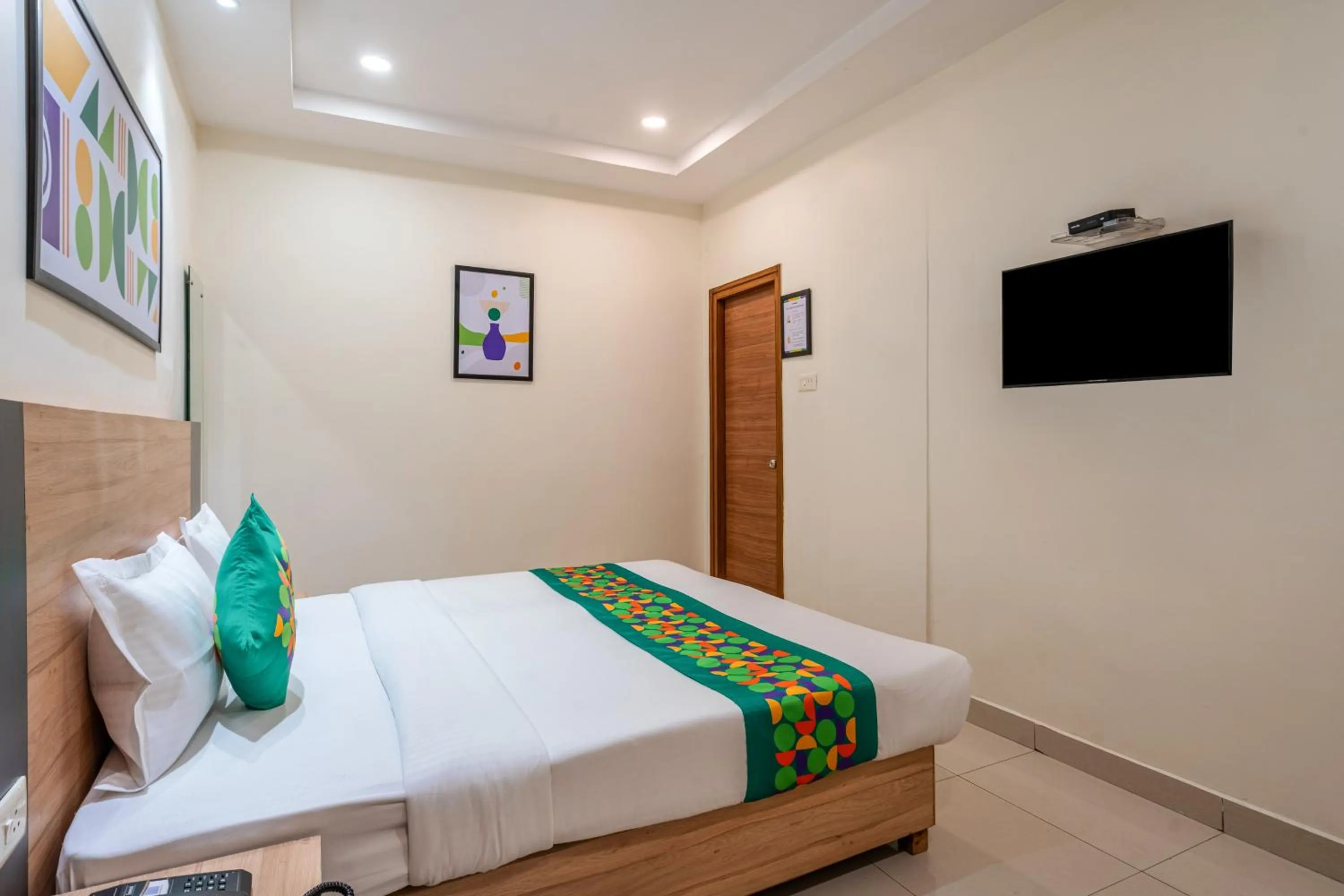 Bedroom, Bed in Treebo Sapphire Bliss