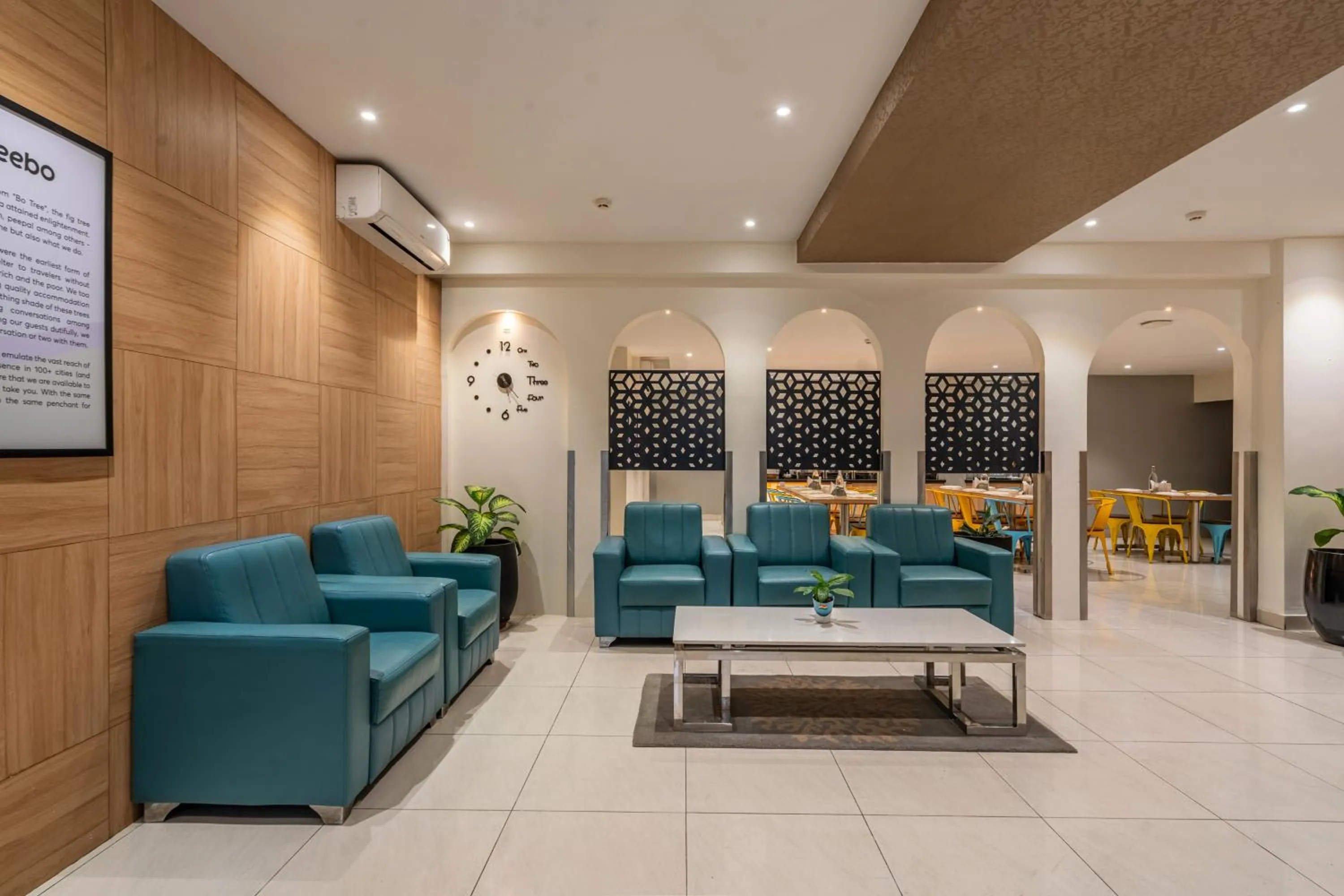 Seating area in Treebo Sapphire Bliss