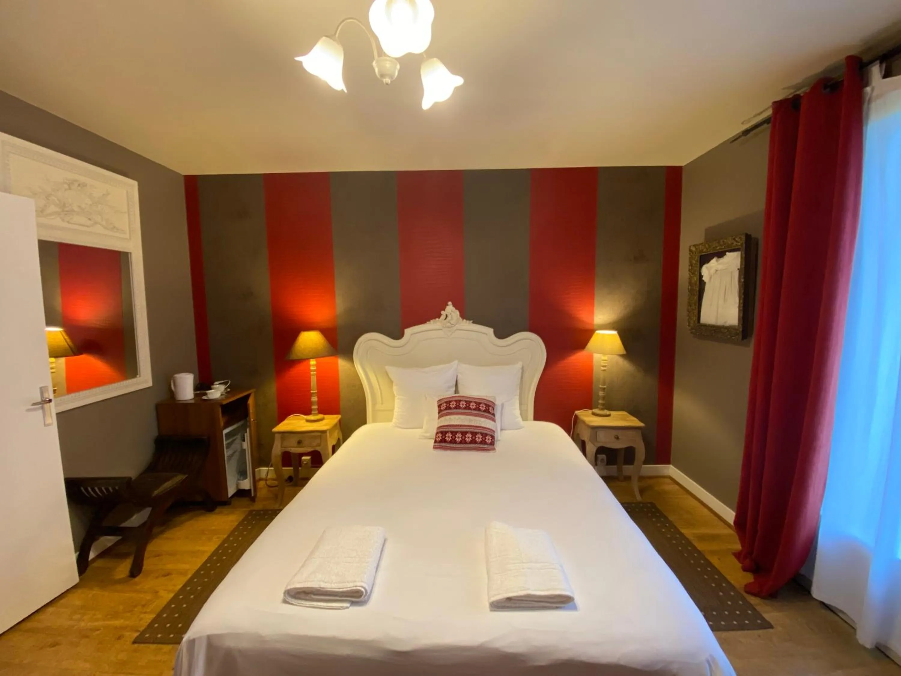 Bed in Hotel Moulin de Villiers
