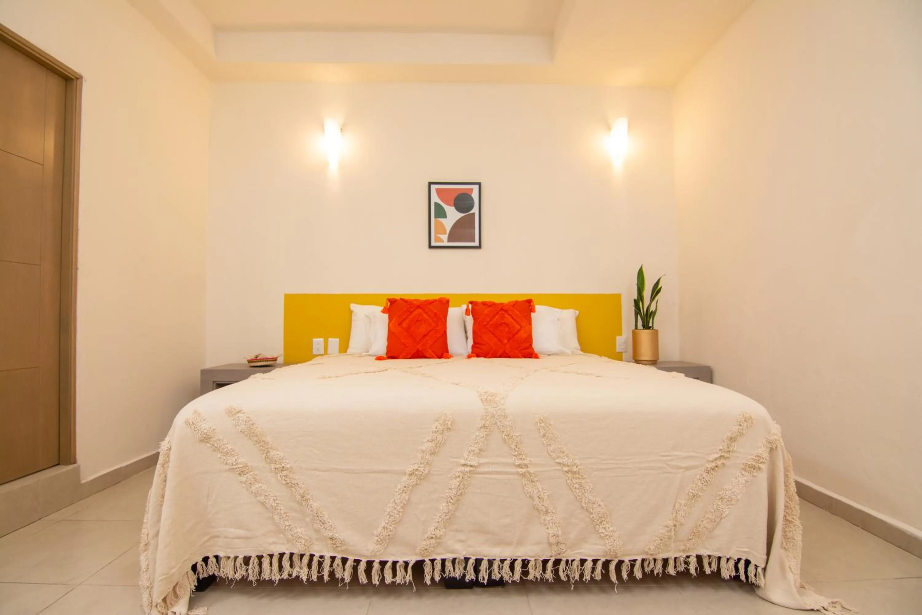 Bed in Ma-Jo Sayulita Hotel