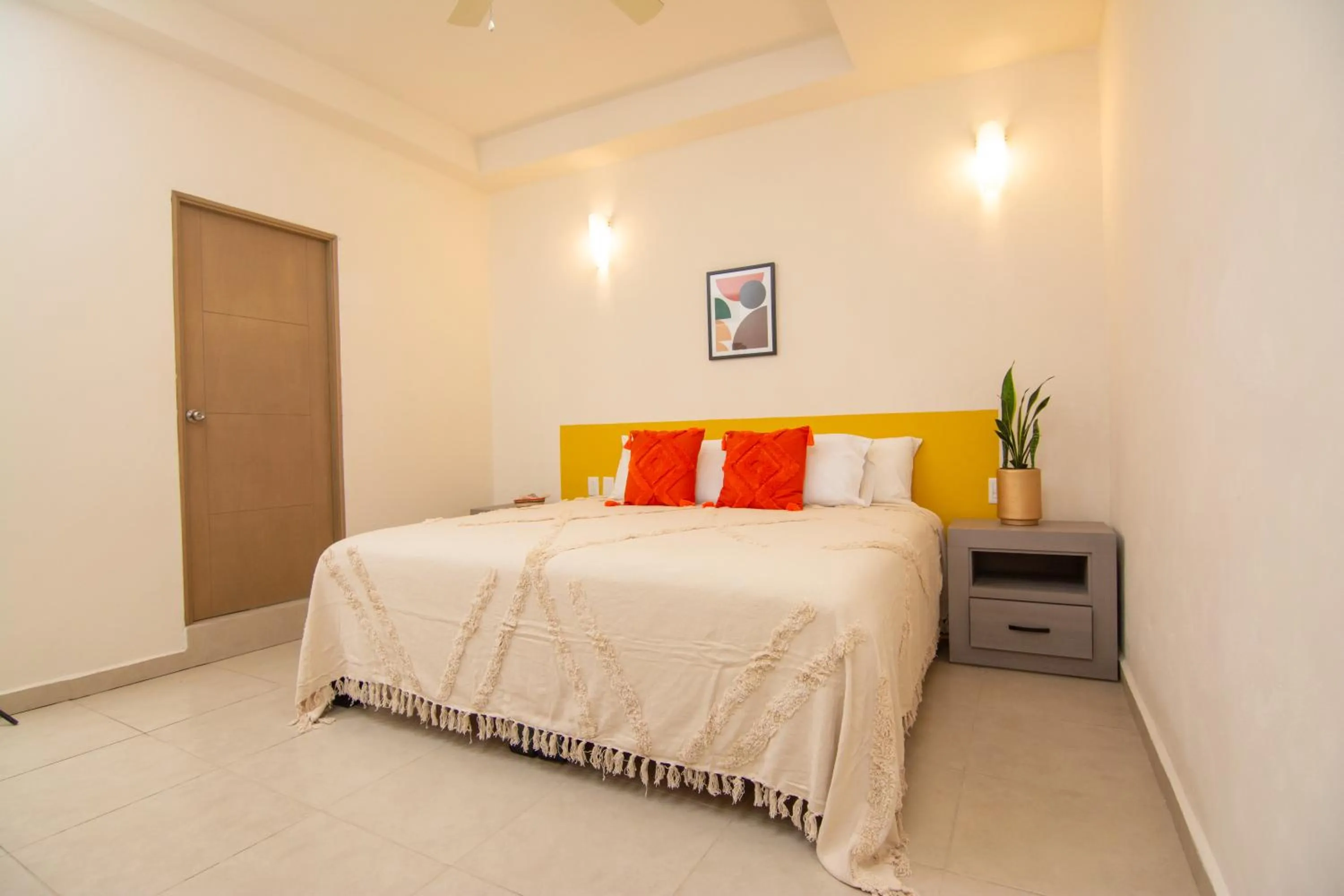 Bed in Ma-Jo Sayulita Hotel