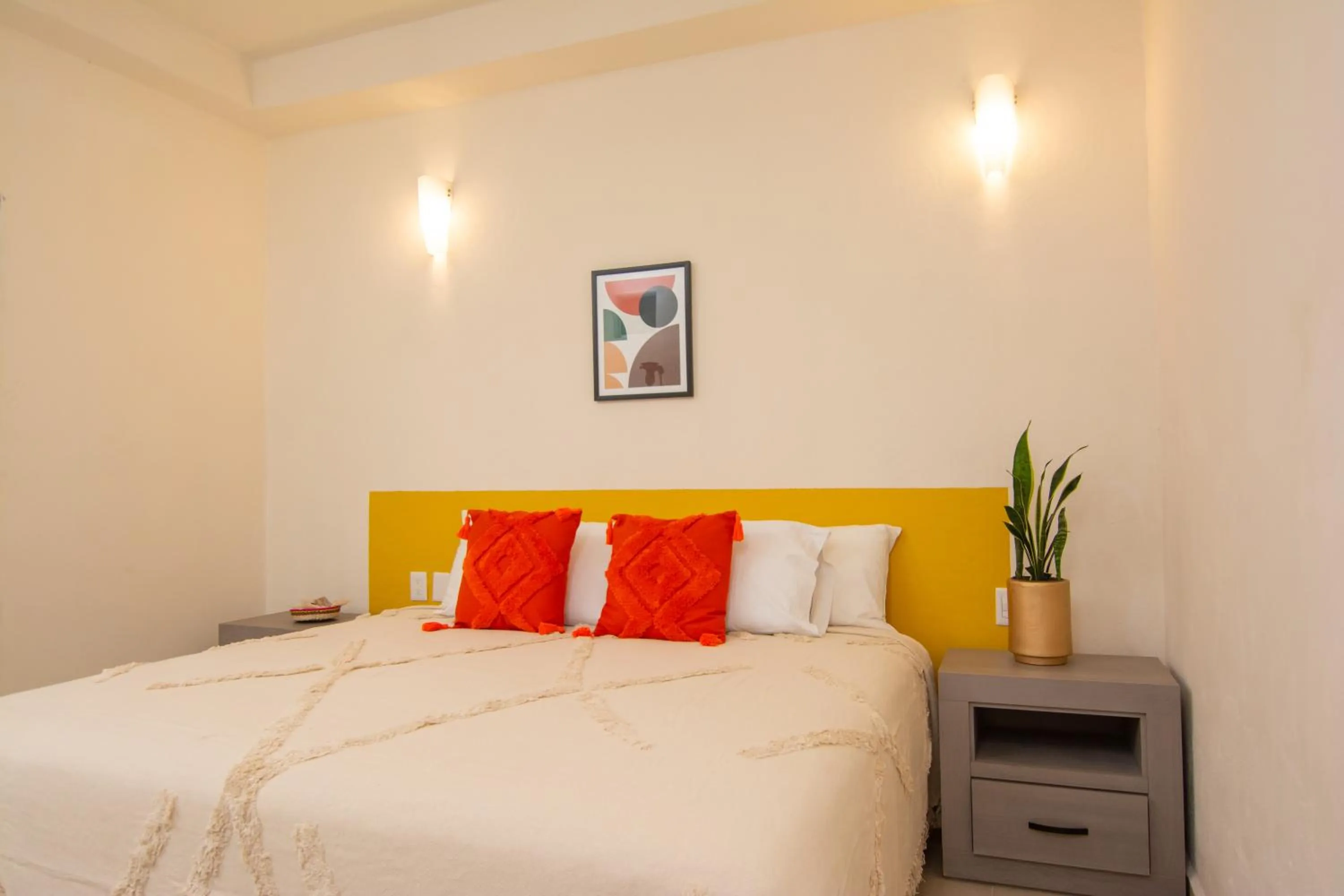 Bed in Ma-Jo Sayulita Hotel