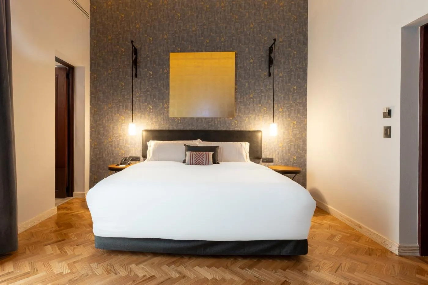 Bed in Hotel Bellas Artes