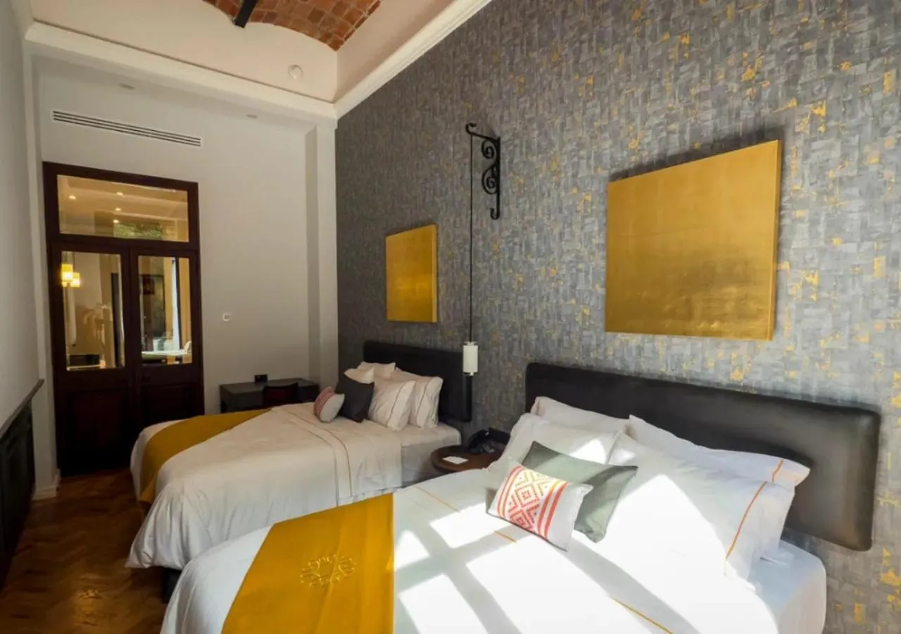 Bed in Hotel Bellas Artes