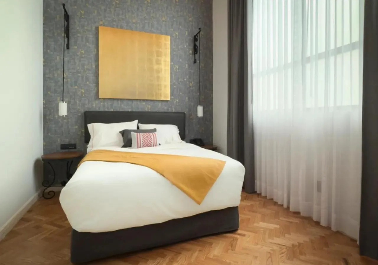 Bed in Hotel Bellas Artes