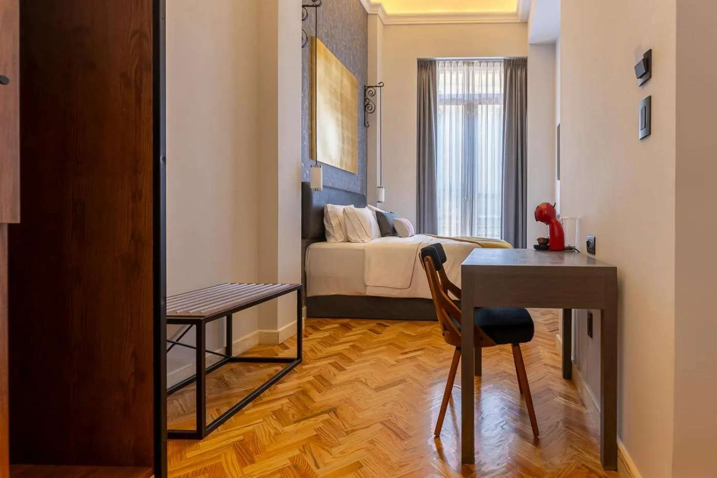 Bed in Hotel Bellas Artes