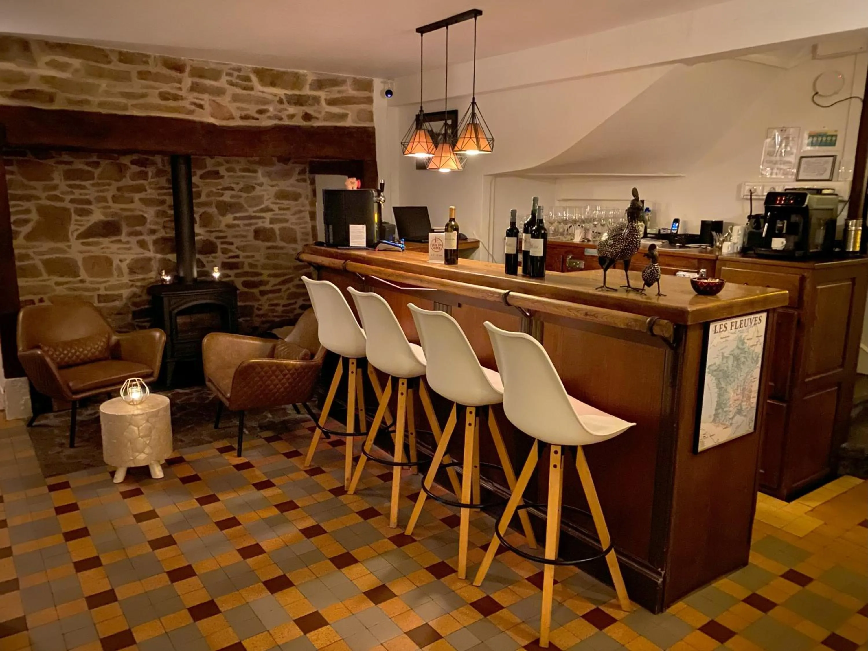 Lounge or bar in B&B Le Saut de la Bergère