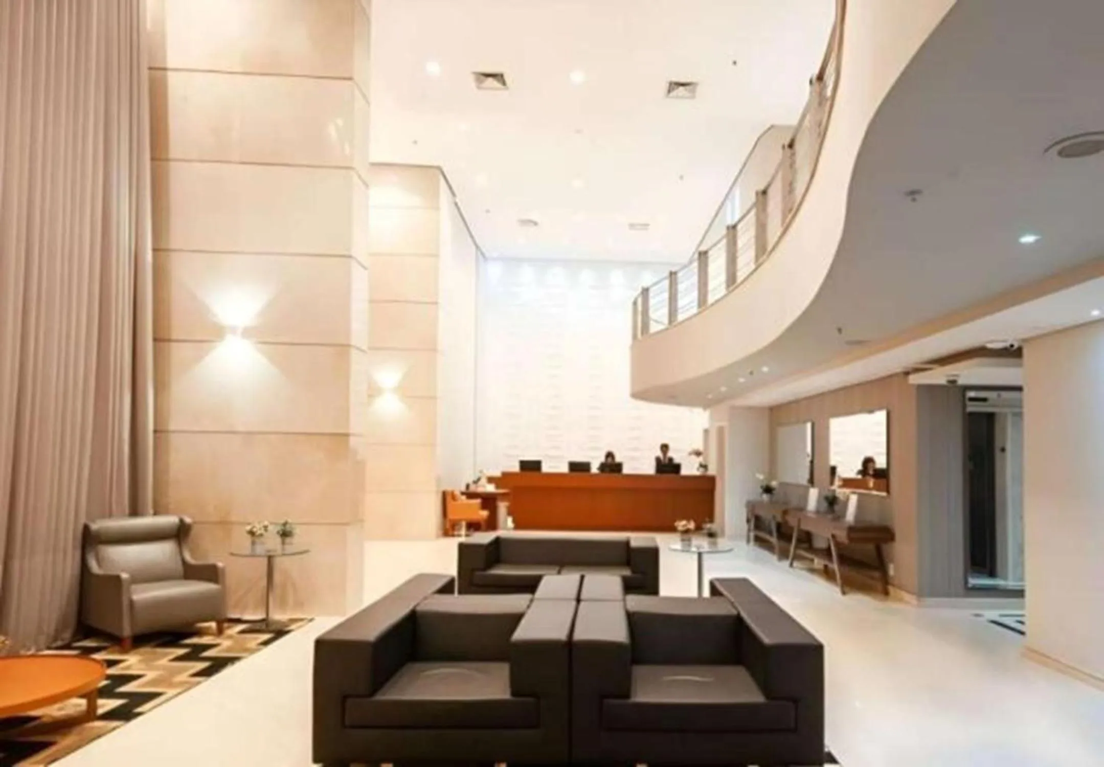 Lobby or reception in Flat Hotel Slaviero Guarulhos