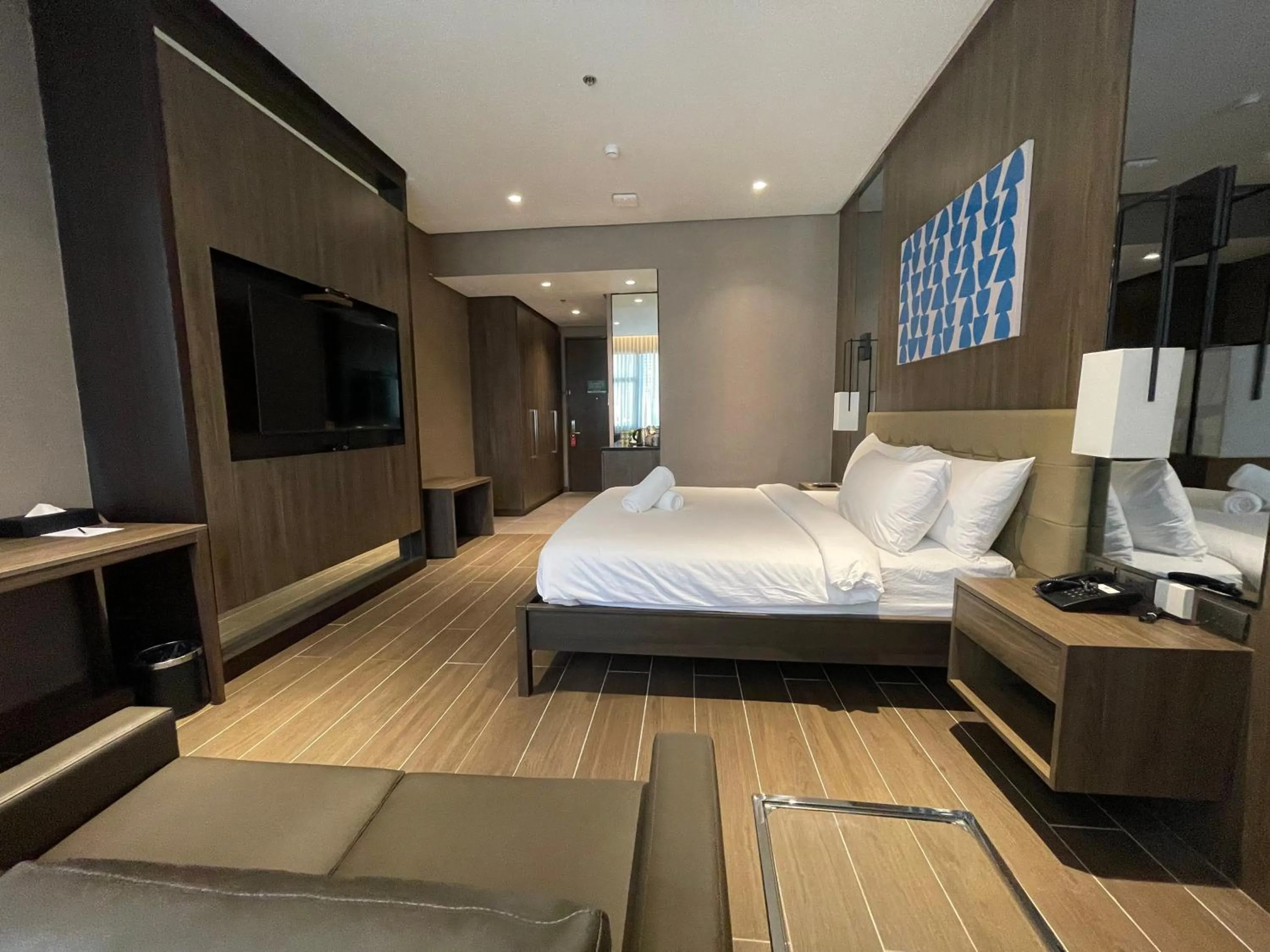 Photo of the whole room, Bed in Hotel A and A Quezon City powered by Cocotel