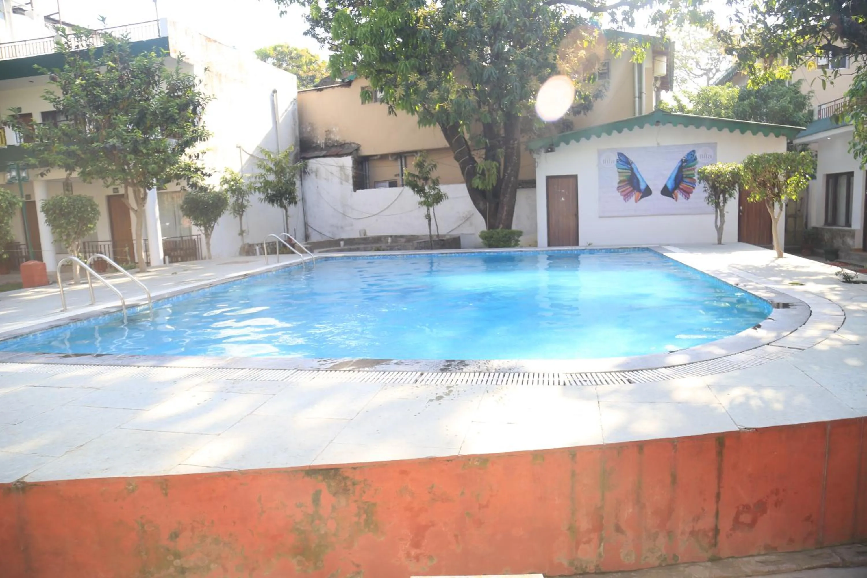 Pool view in Corbett Paradiso Resort Dikhuli