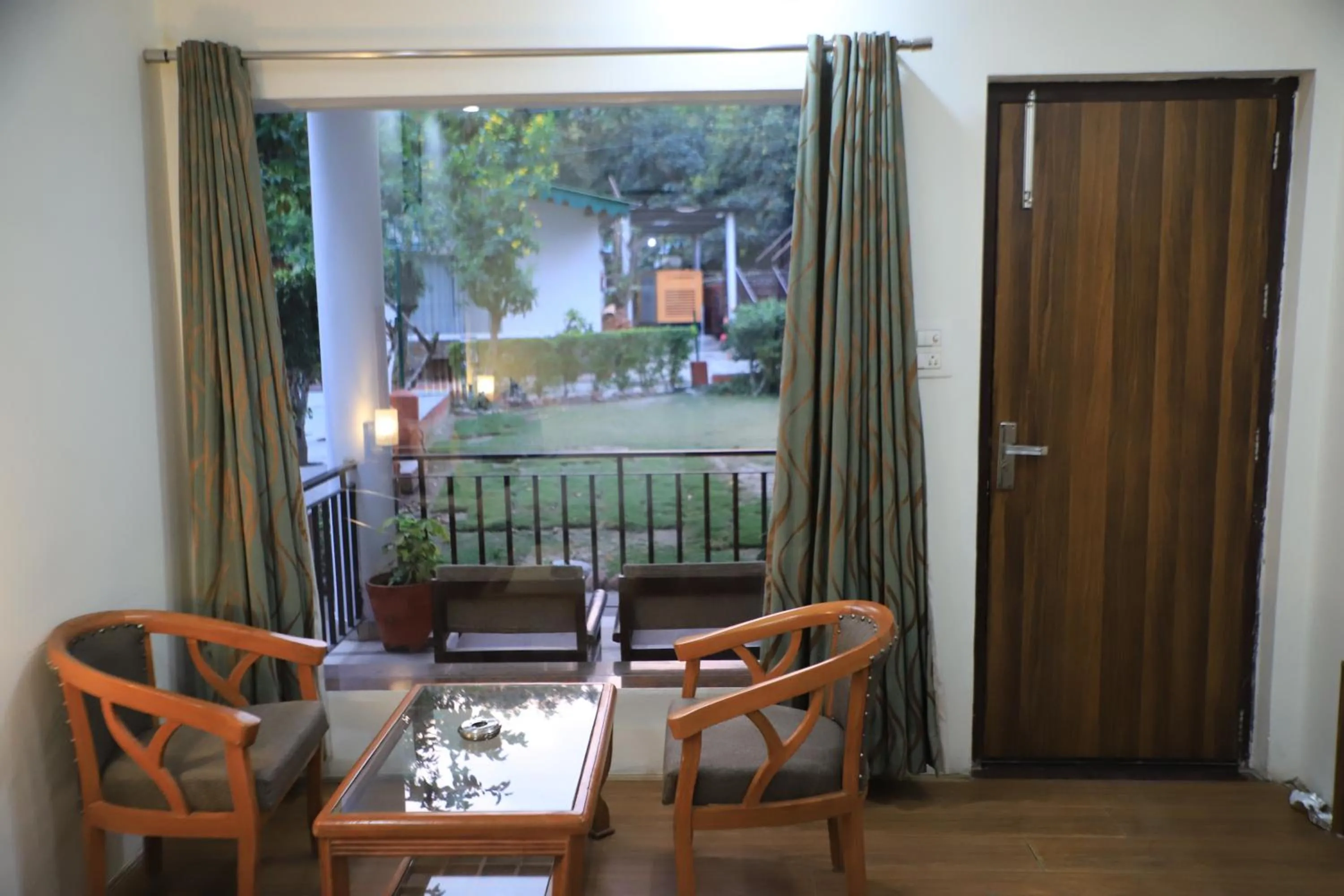 Seating area in Corbett Paradiso Resort Dikhuli