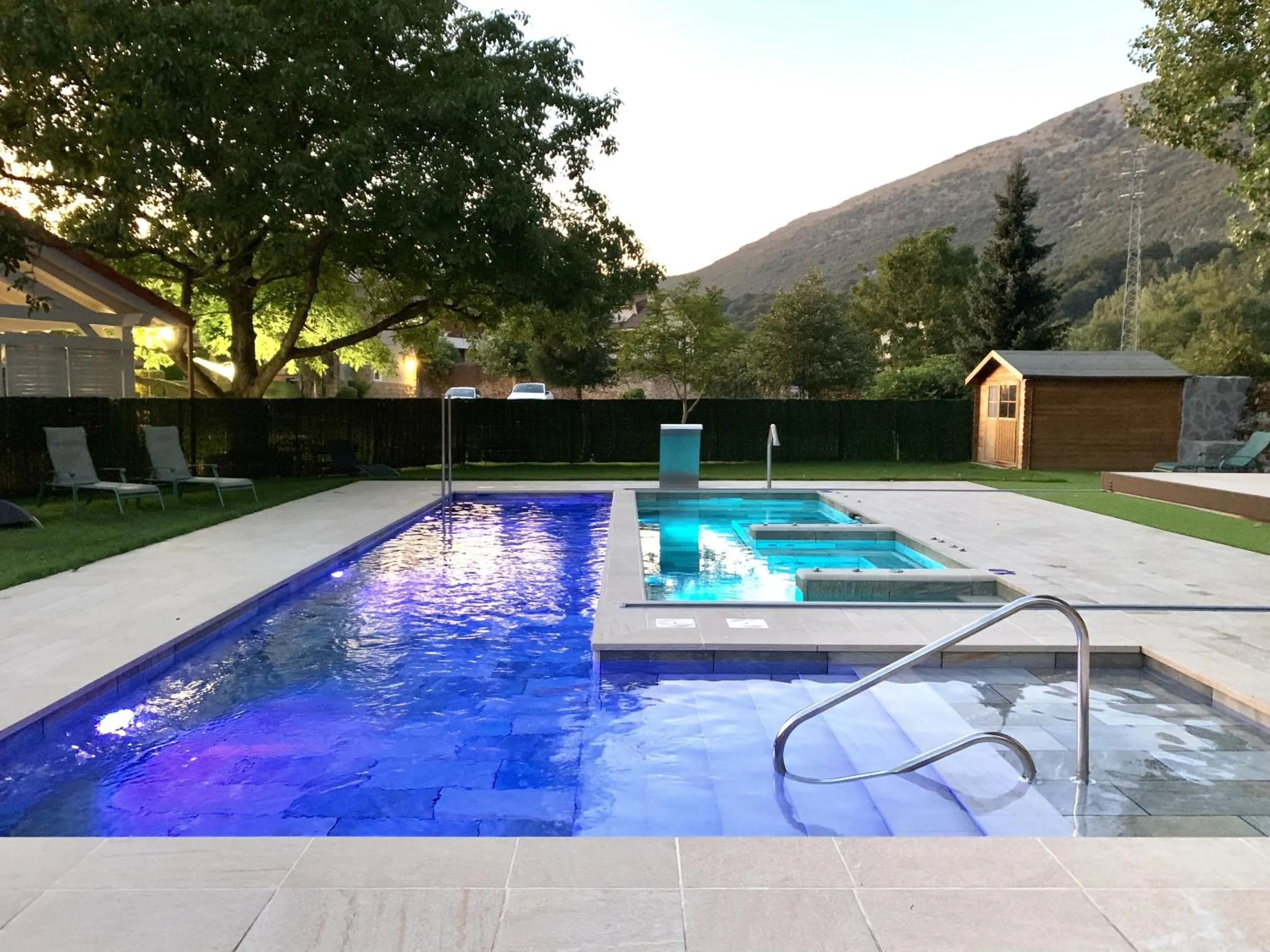 Pool view in Akla Hotel Palacio Torre de Ruesga