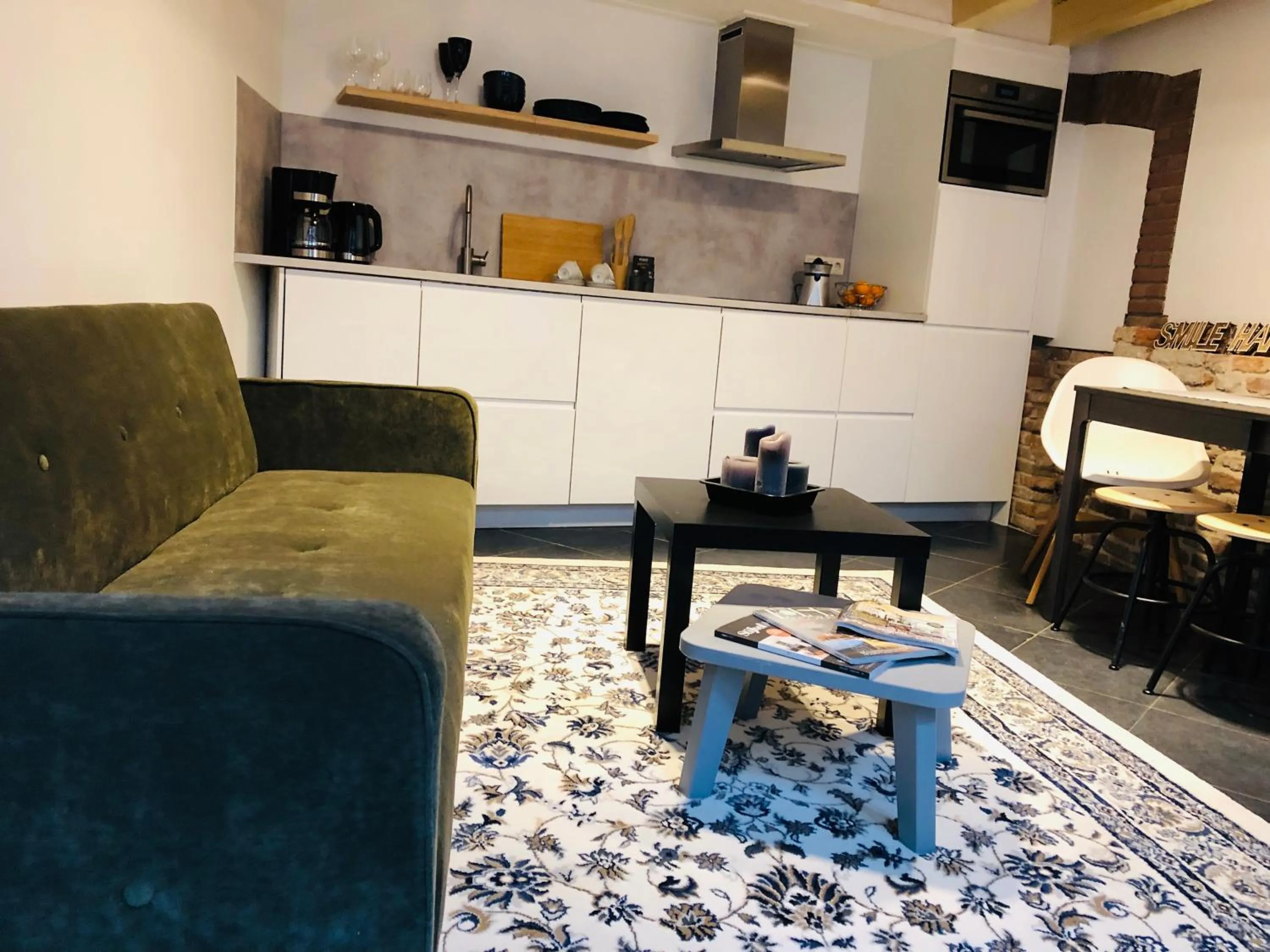 Kitchen or kitchenette in Hotel de Prince