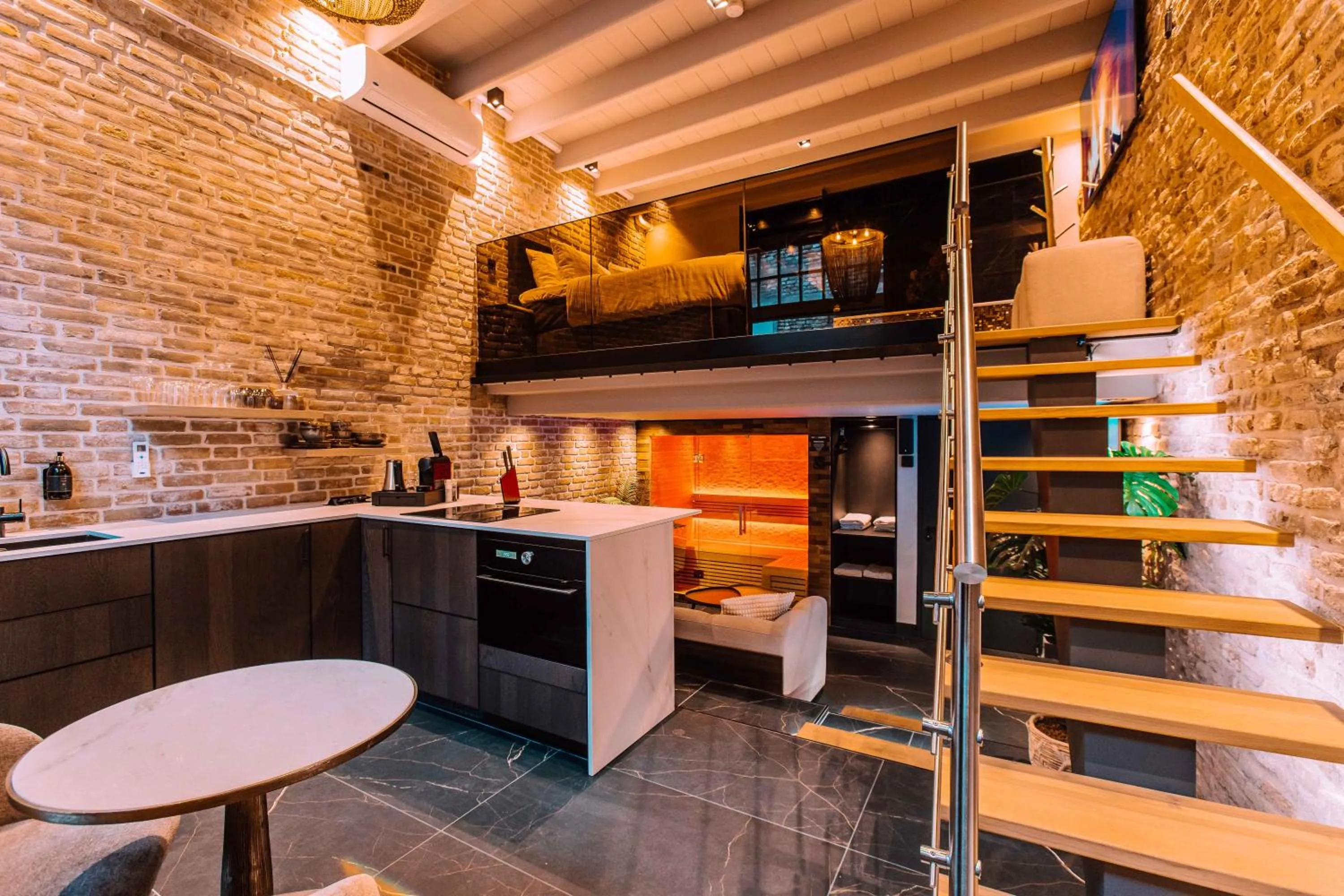 Kitchen or kitchenette in Hotel de Prince