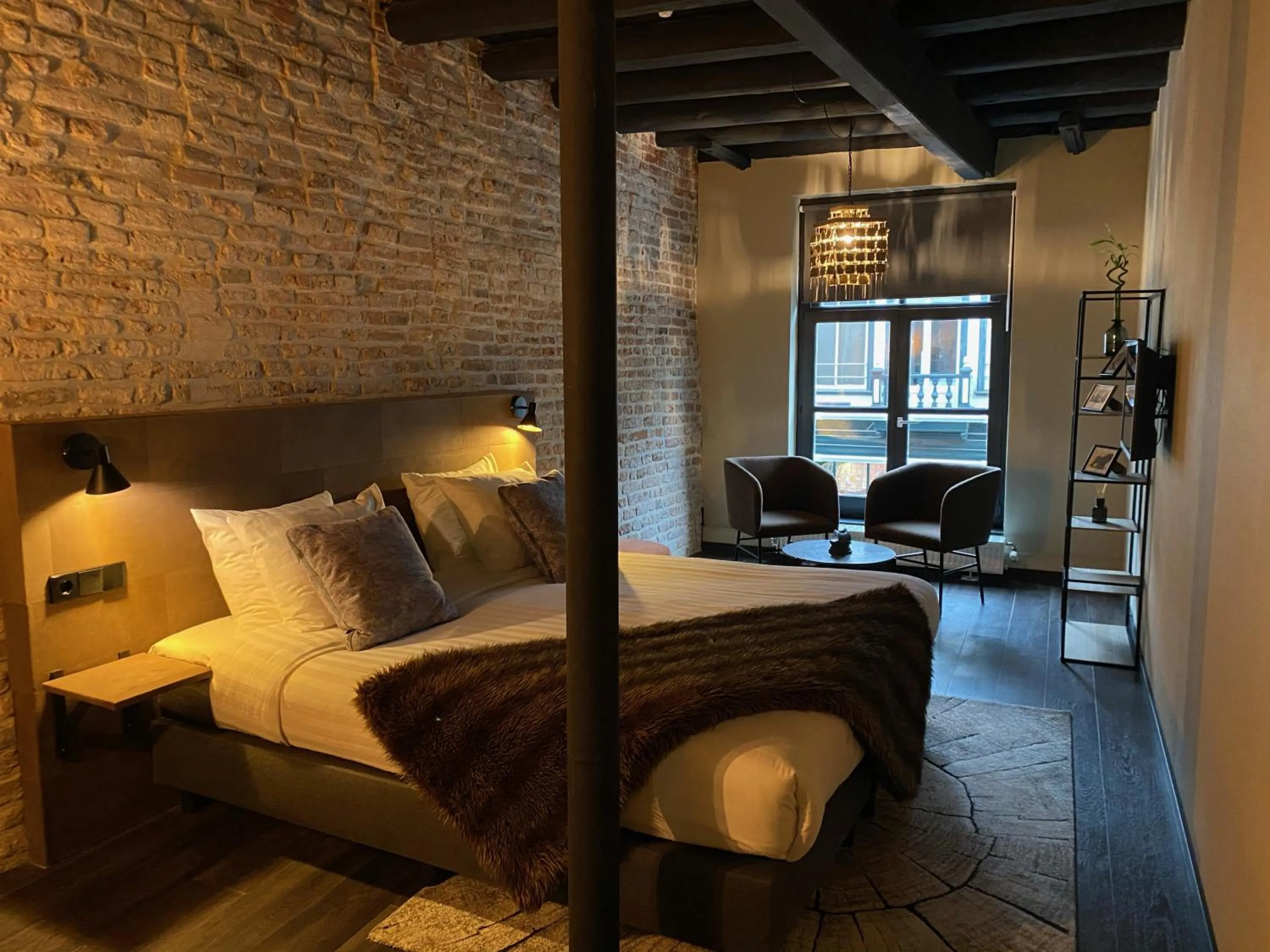 Living room, Bed in Hotel de Prince