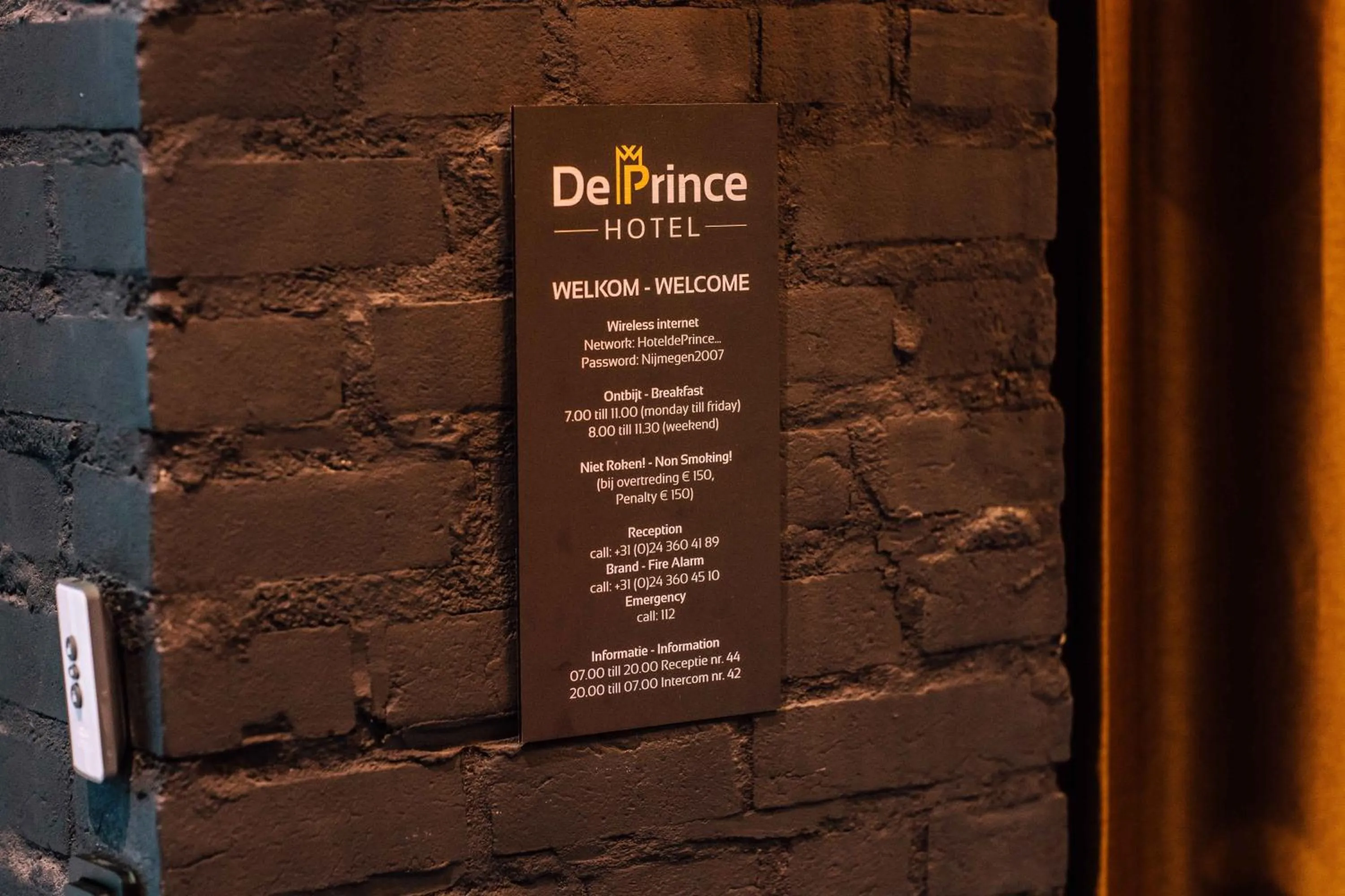 Property logo or sign in Hotel de Prince