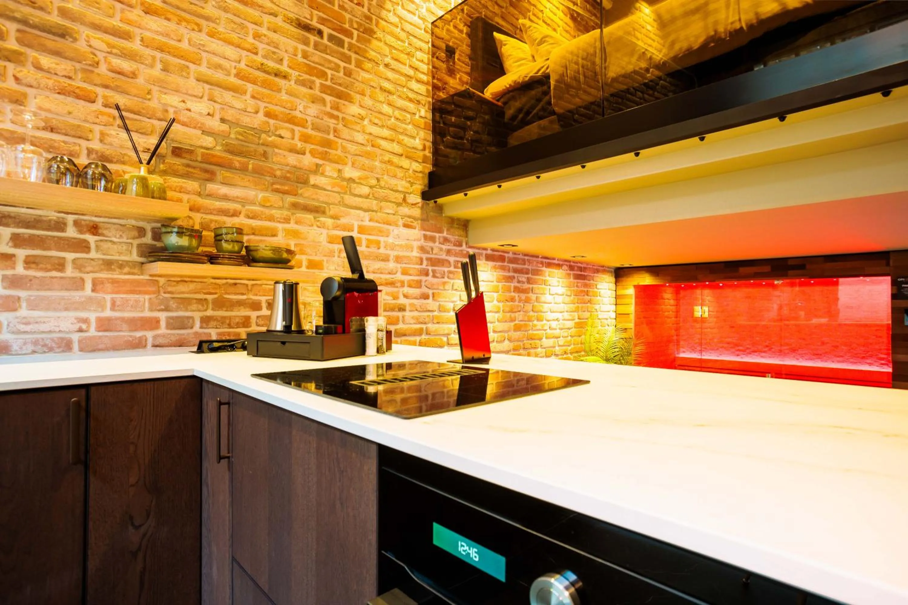 Kitchen or kitchenette in Hotel de Prince