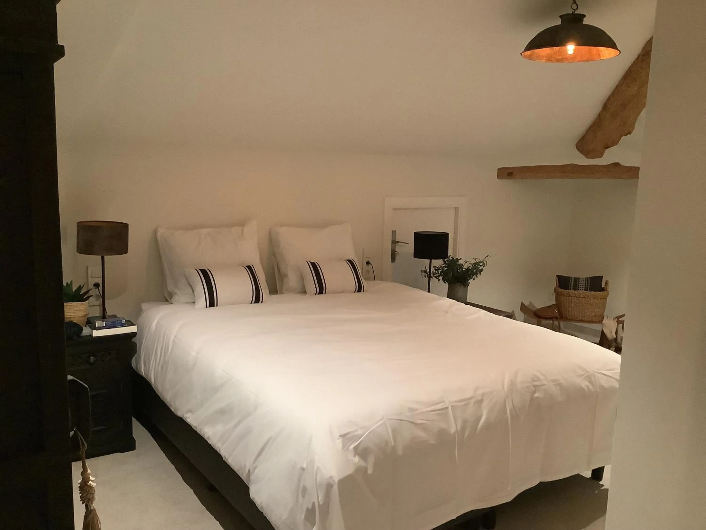 Bed in Hotel Finca La Mixtura, Restaurant Mélange