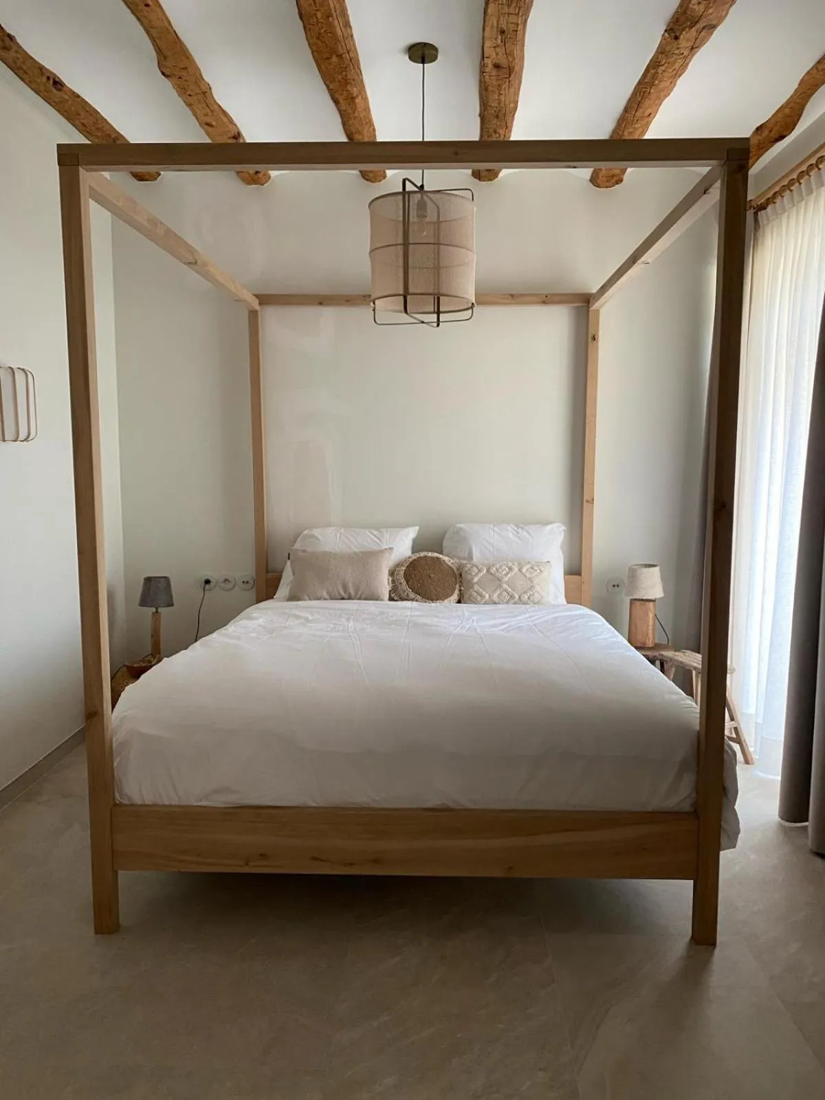 Bed in Hotel Finca La Mixtura, Restaurant Mélange