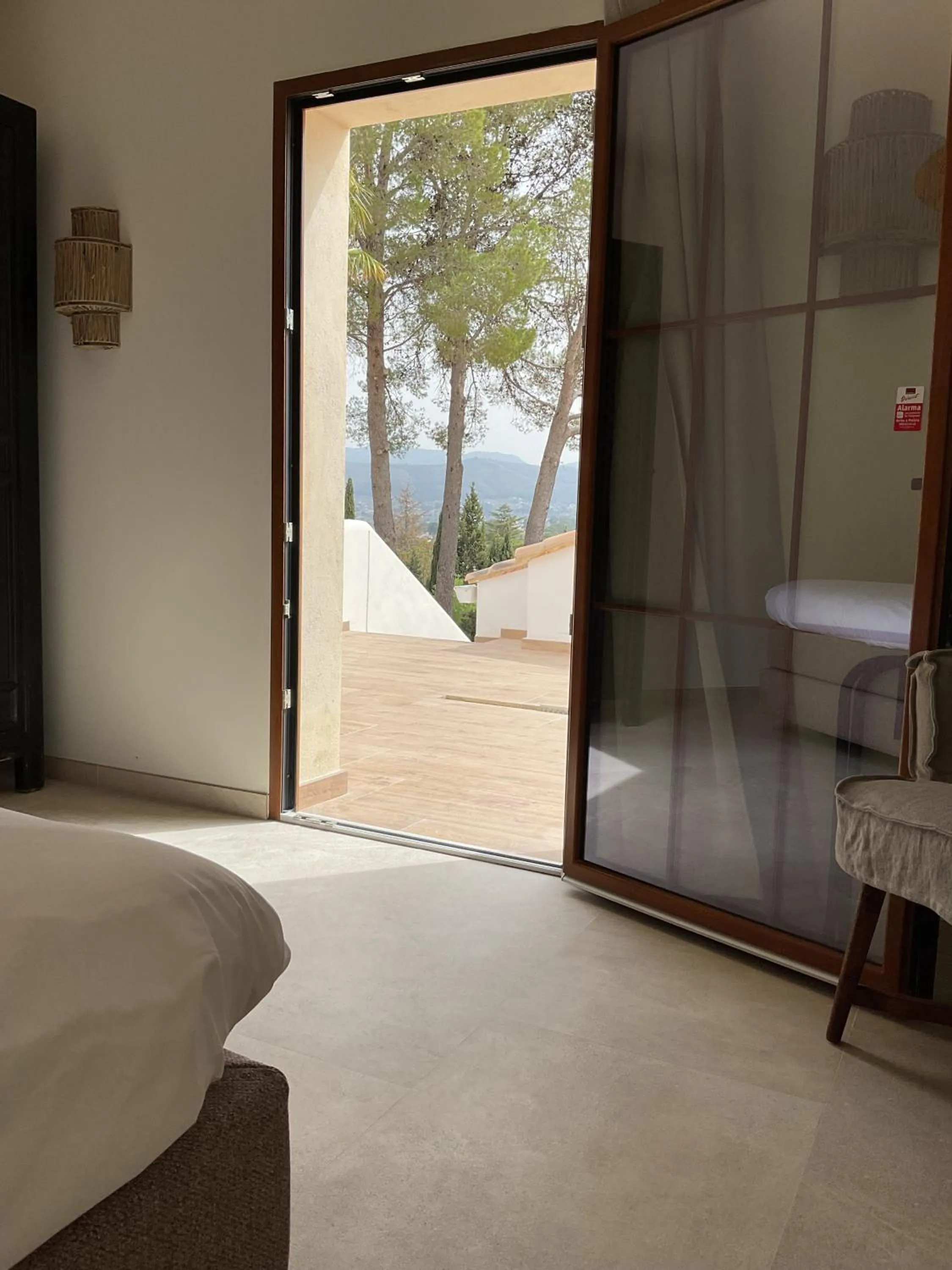 Balcony/Terrace, Bed in Hotel Finca La Mixtura, Restaurant Mélange