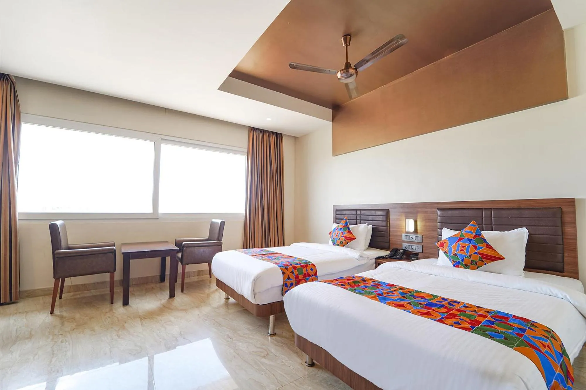 Bed in Oriva Nestlay Rooms Ramnad