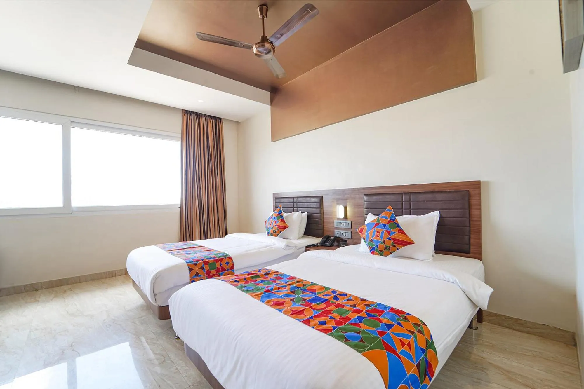 Bed in Oriva Nestlay Rooms Ramnad