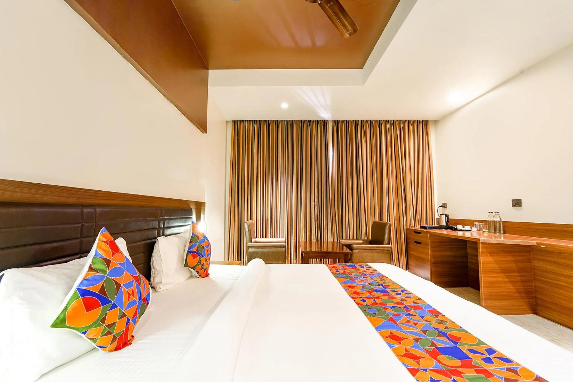 Bed in Oriva Nestlay Rooms Ramnad