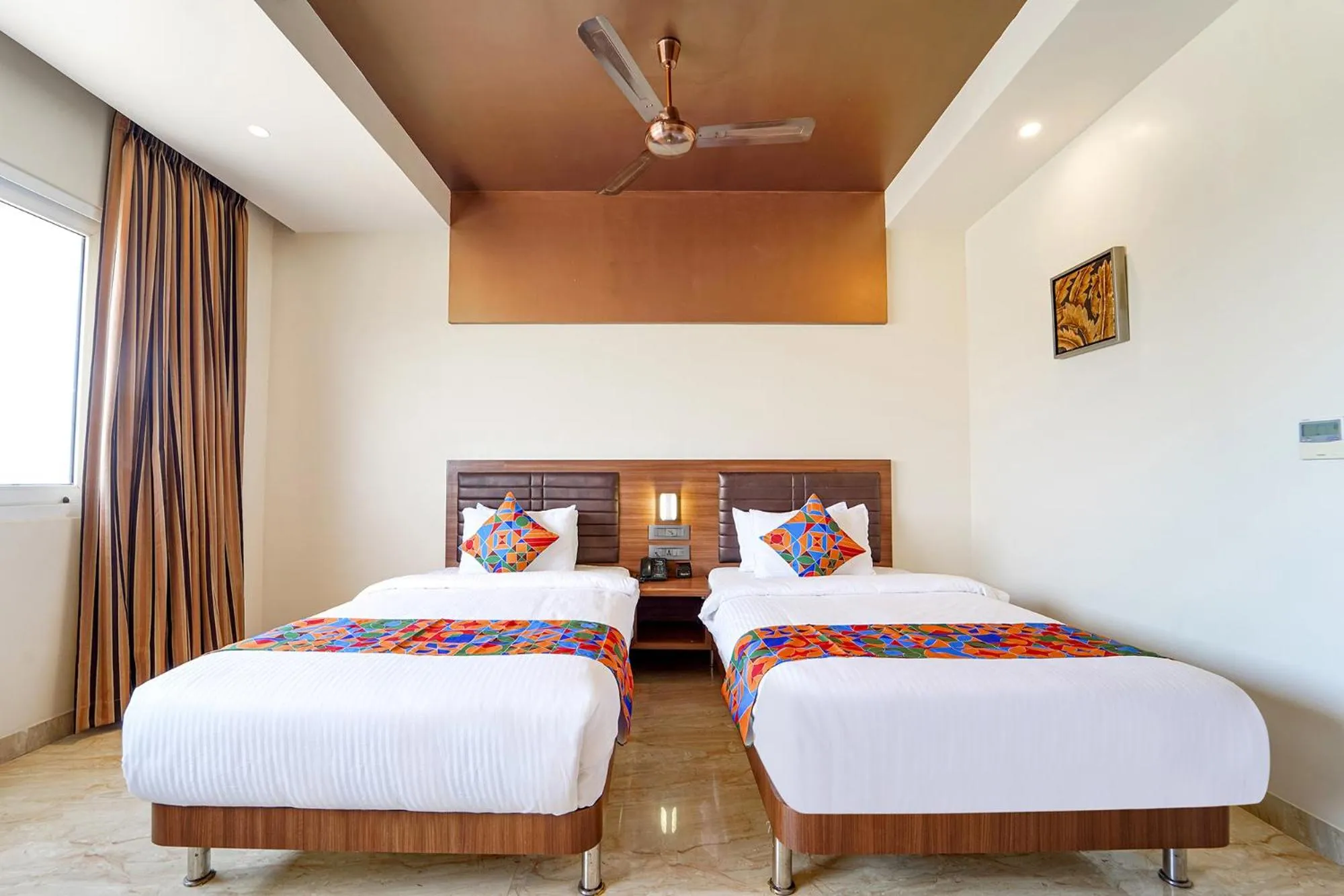 Bed in Oriva Nestlay Rooms Ramnad