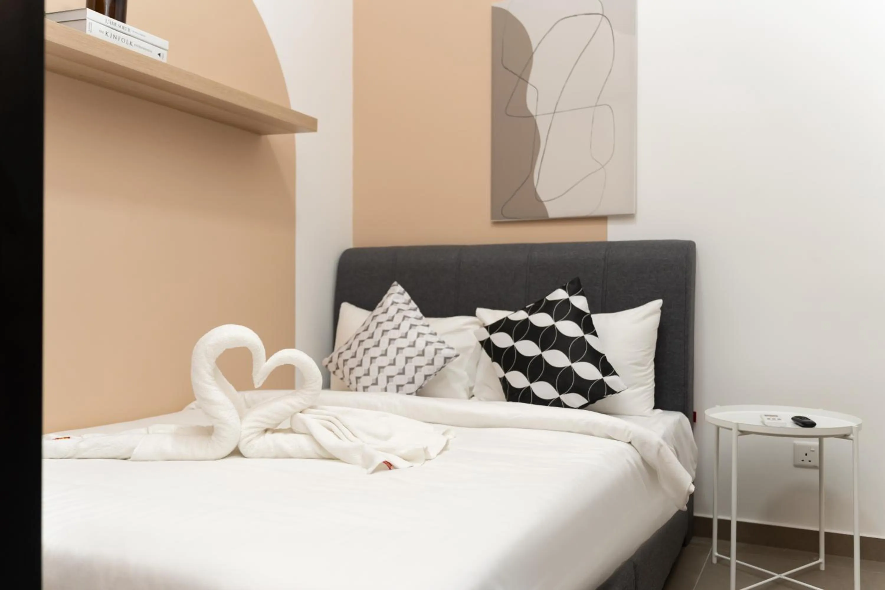 Bed in Mossaz Leisure Suites Kuala Lumpur