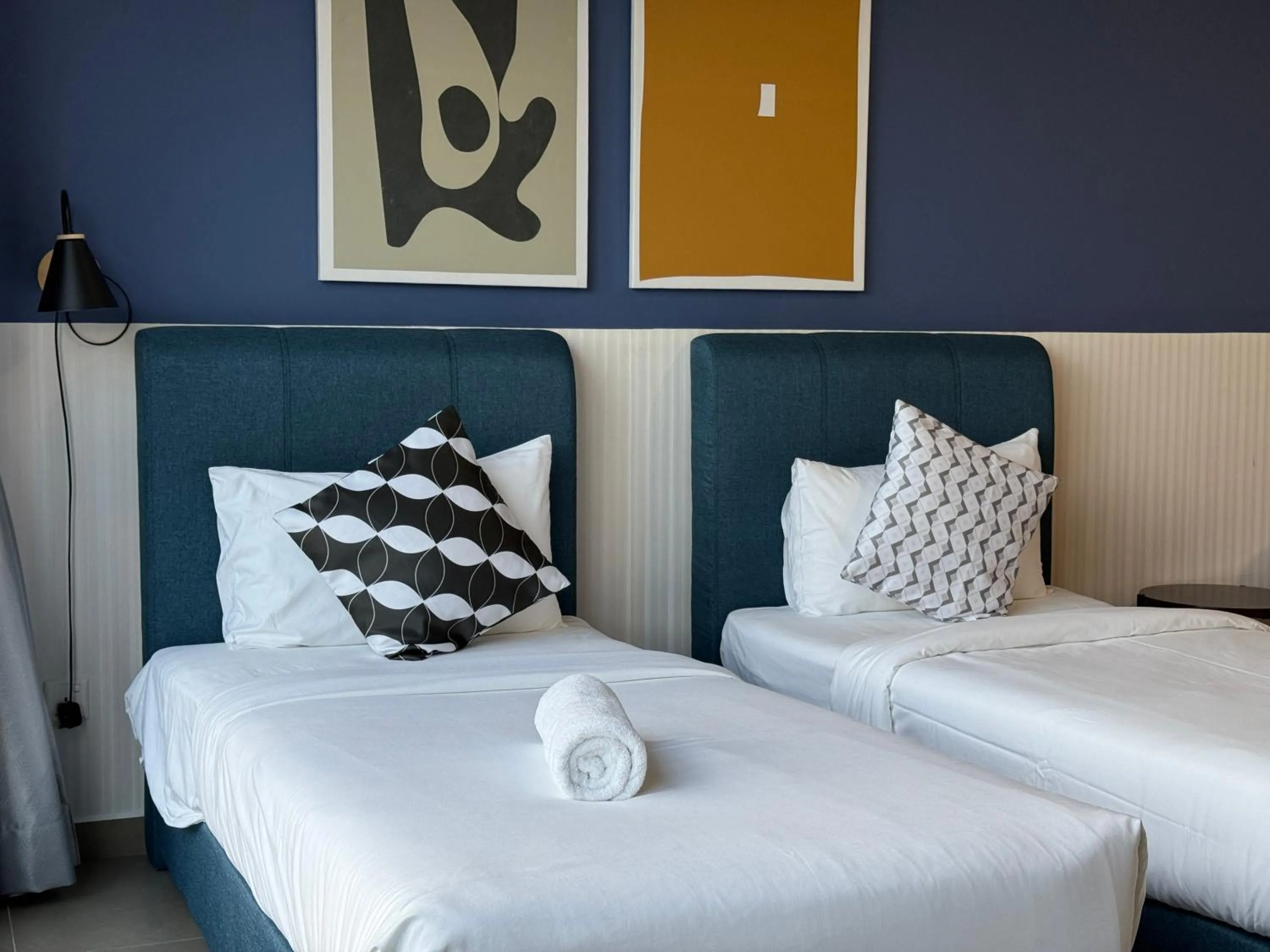 Bed in Mossaz Leisure Suites Kuala Lumpur