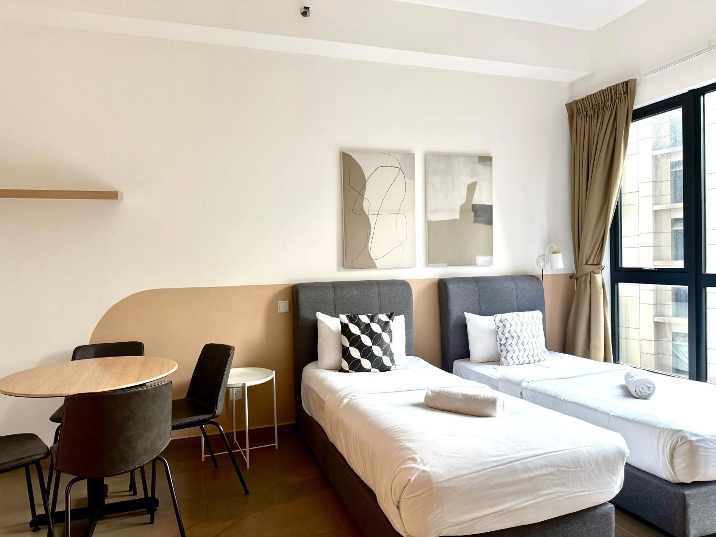 Bed in Mossaz Leisure Suites Kuala Lumpur