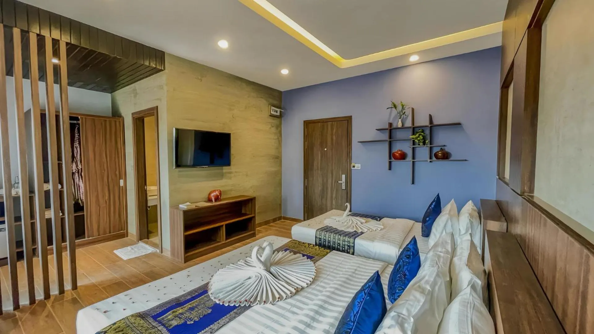 Photo of the whole room, Bed in The Luxury