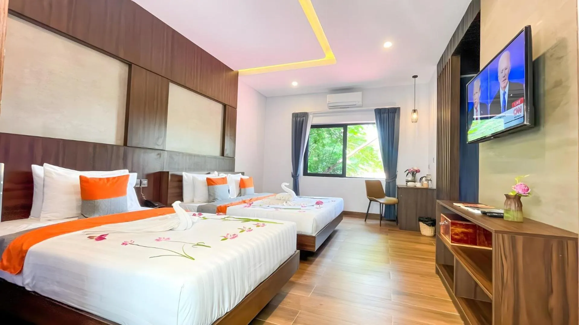 Photo of the whole room, Bed in The Luxury